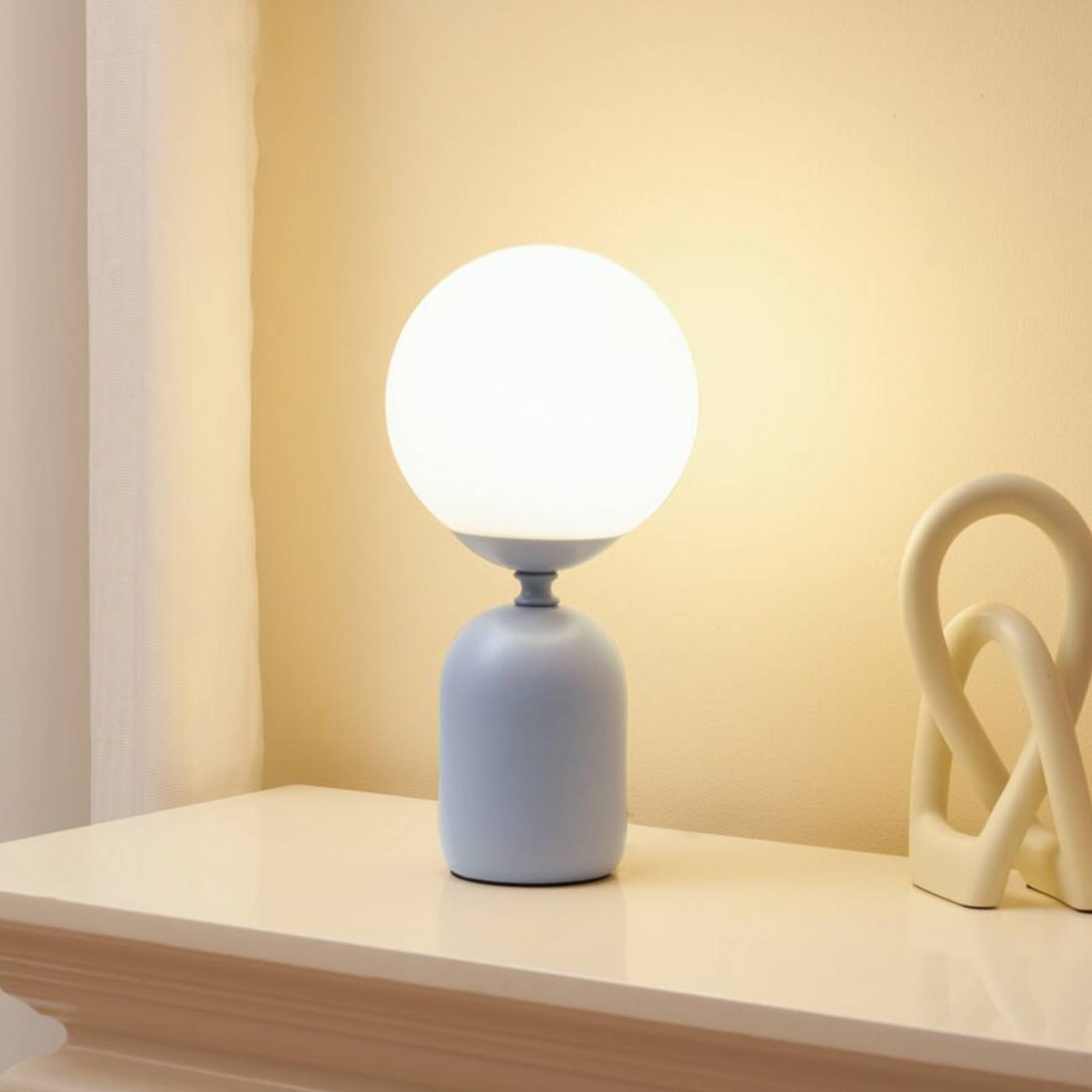 Pauleen bordslampa GLOWING CHARM, blå, höjd 30 cm