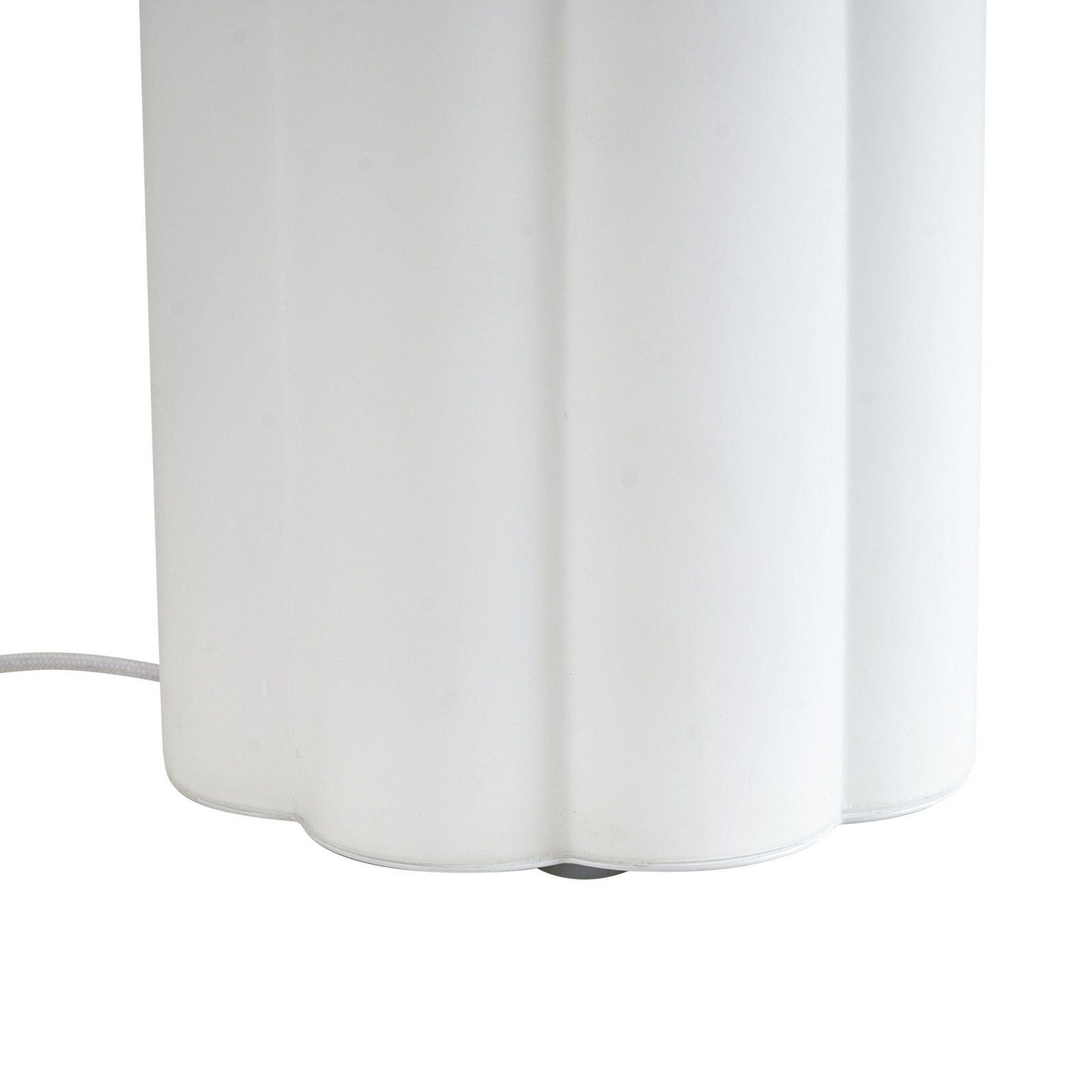 Lunja LED table lamp, 30 cm, white, CCT, glass - Lucande