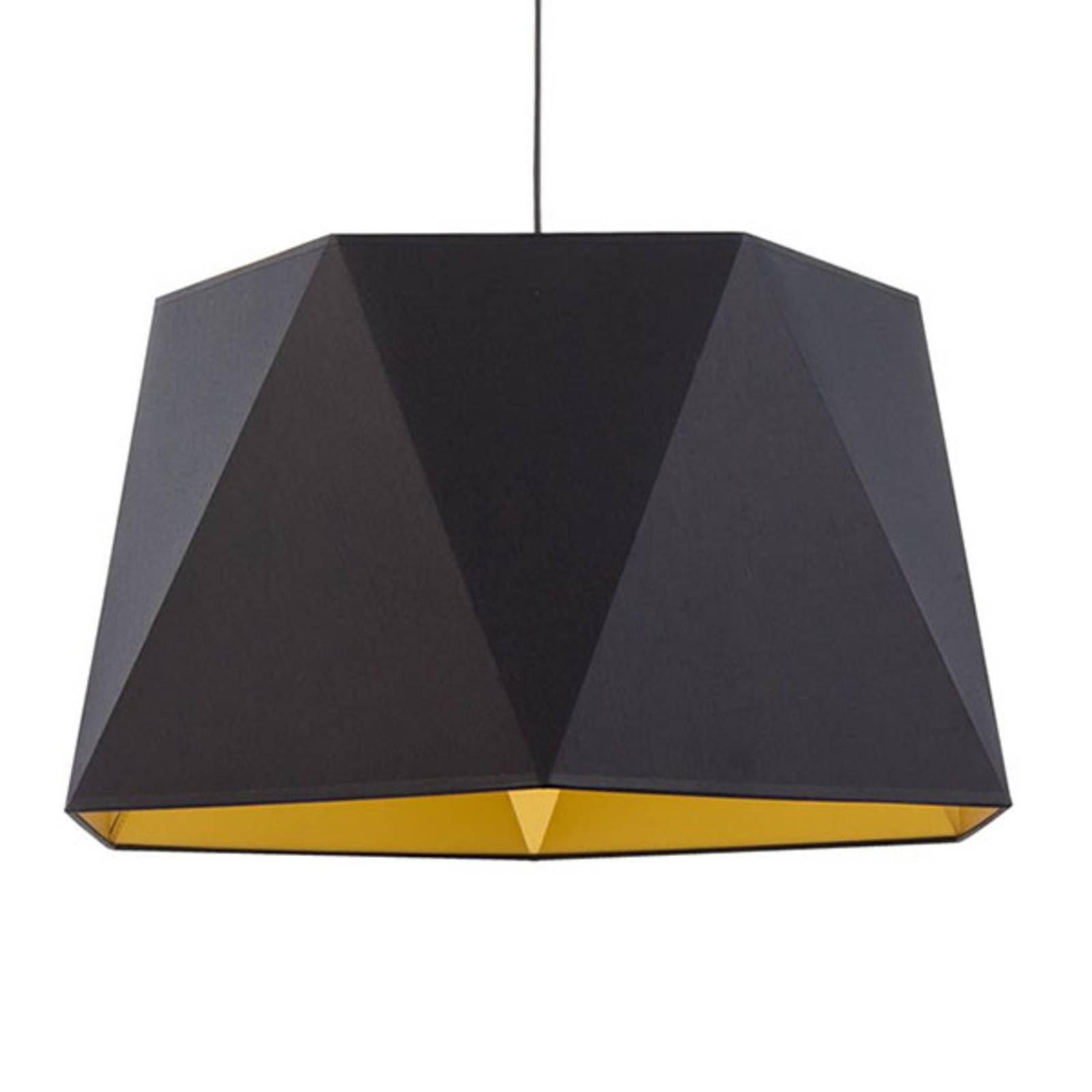 Hänglampa Ivo, svart/guld