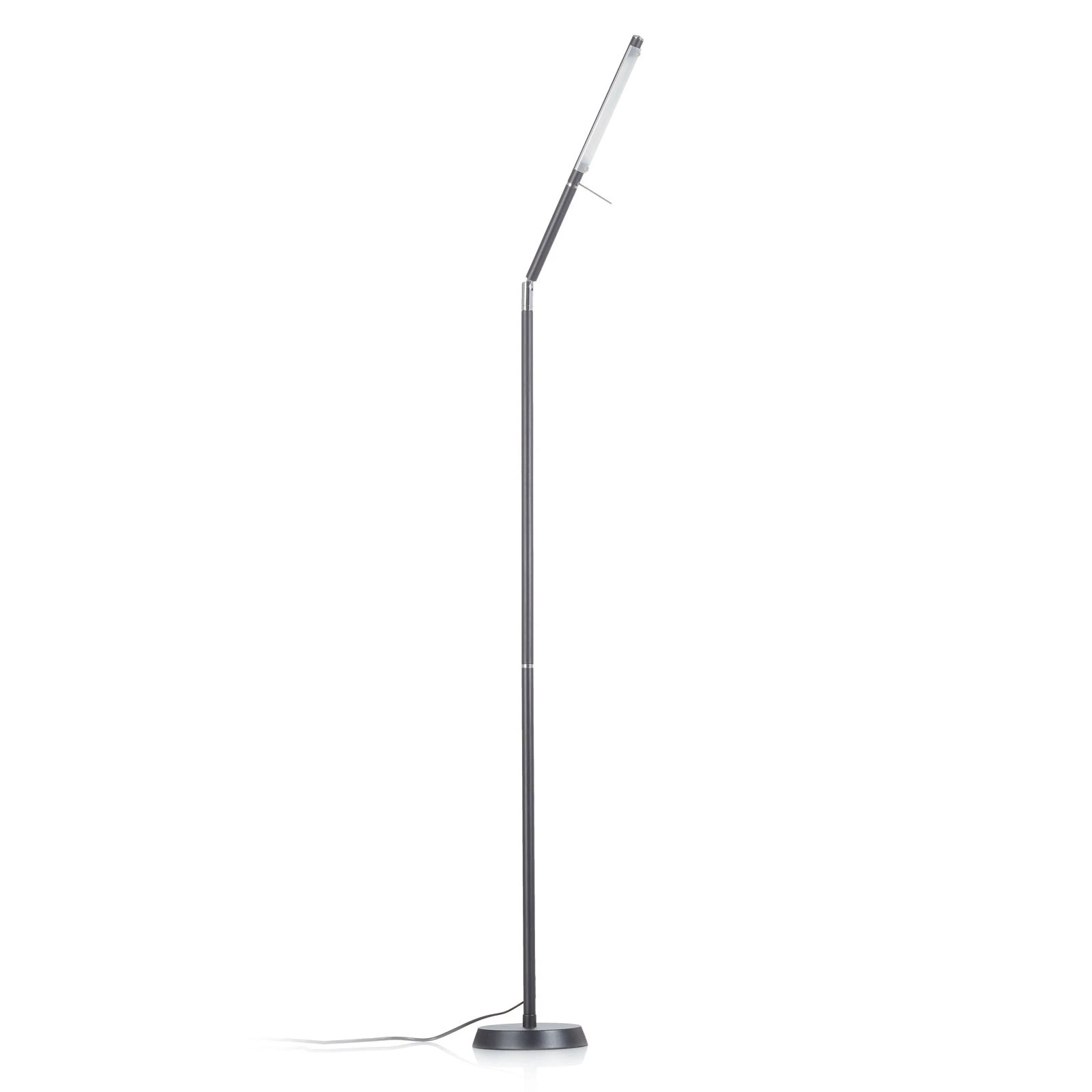 LED stojacia lampa Filigran, čierna, stmievateľná, nastaviteľná