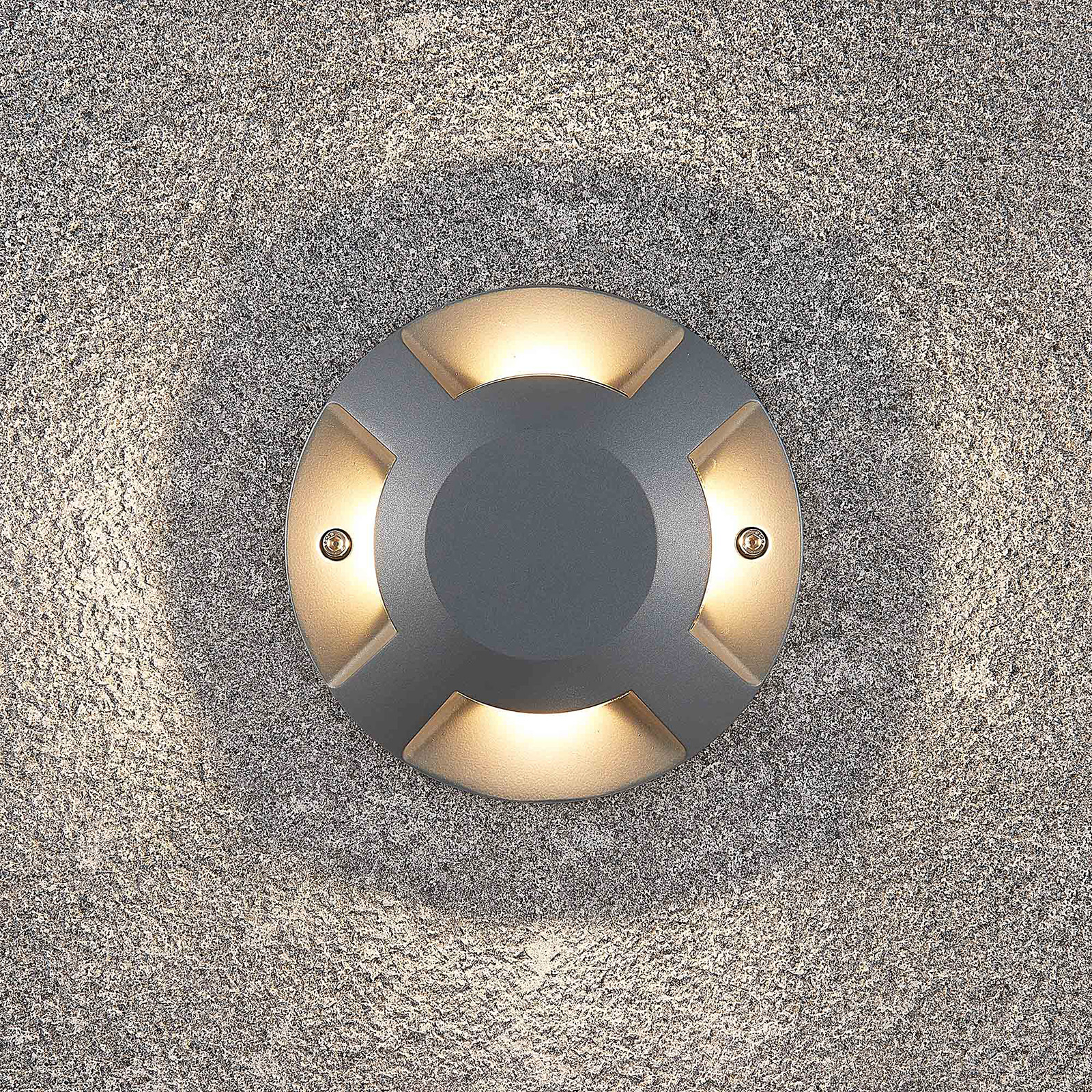 Lucande Jeffrey LED floor light, 4-bulb