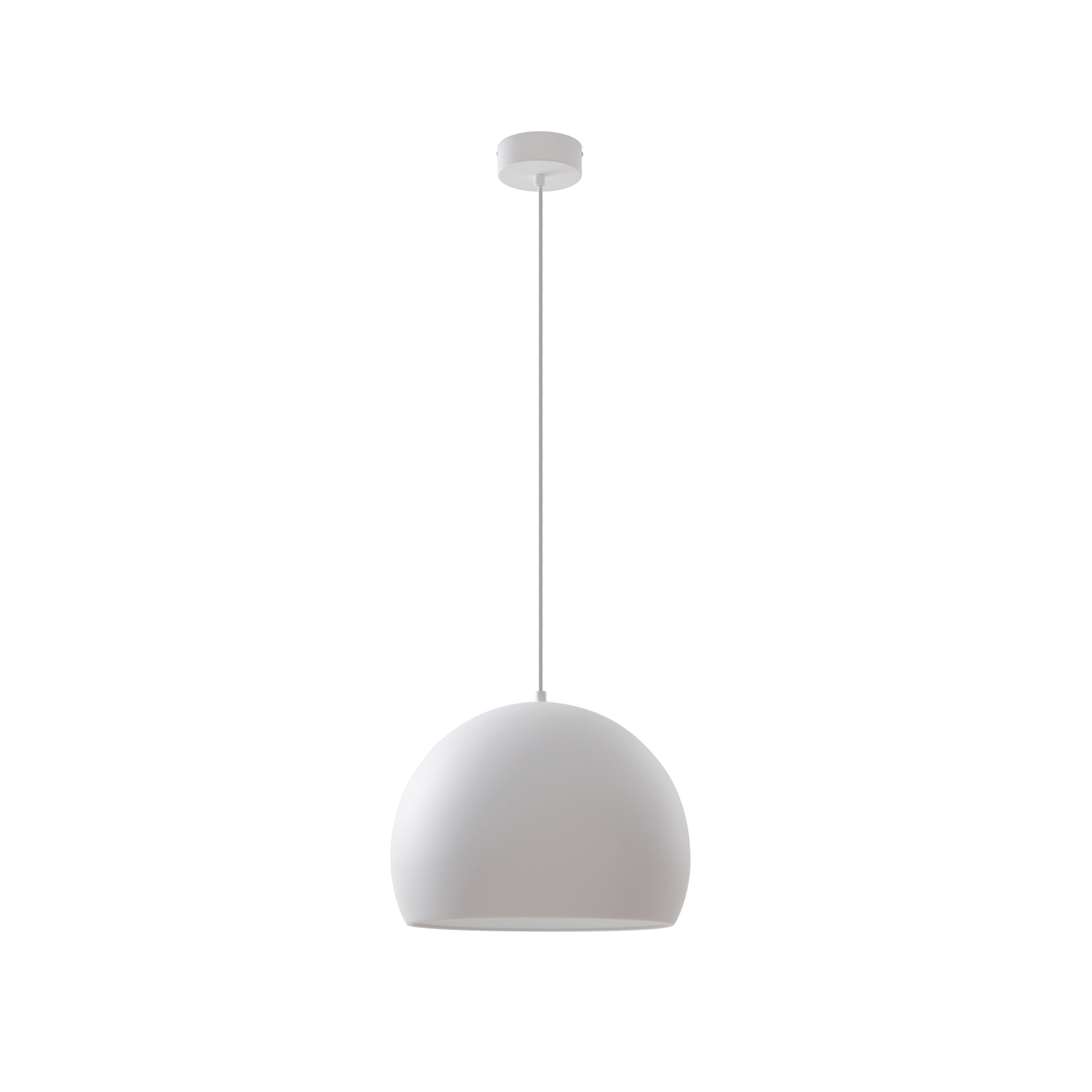 Lucande Lythara LED závěsné světlo bílé matné Ø 50cm