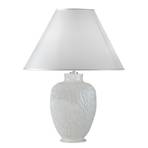 Bordlampe Chiara av keramikk, hvit, Ø 40 cm