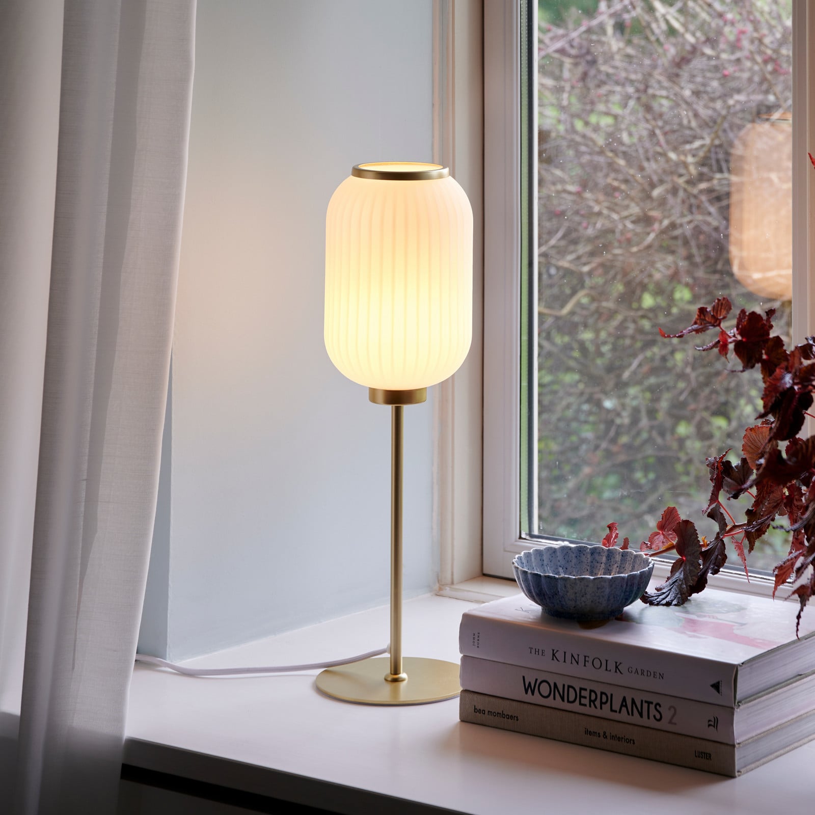 Milford Bordlampe Brass Nordlux - Stue - Metal - Med skærm