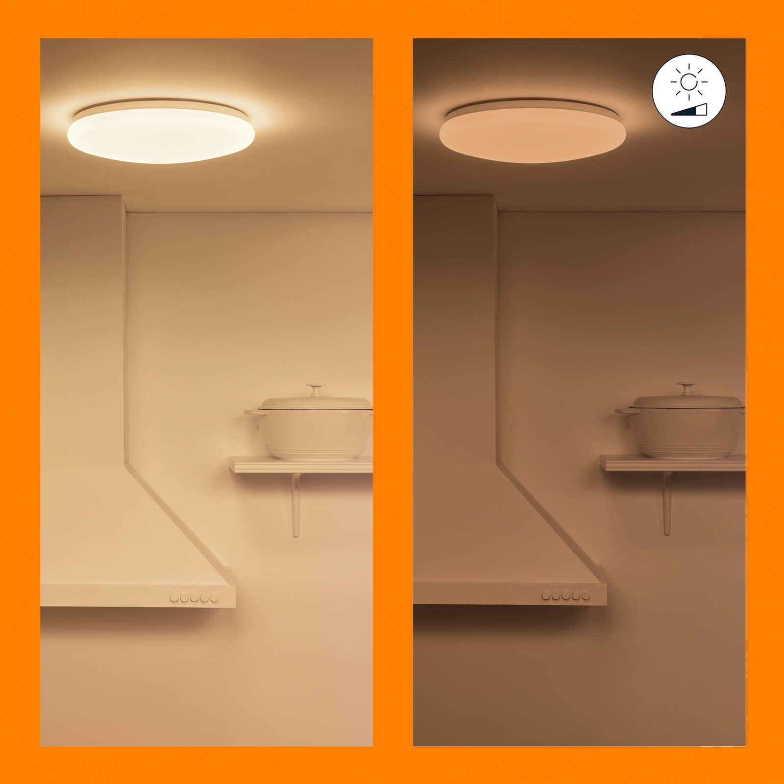 WiZ Adria LED лампа за таван, 17 W, топло бяла