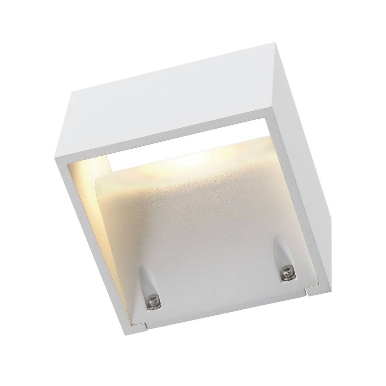 Logs Wall Lamp Square LED IP44 White - SLV