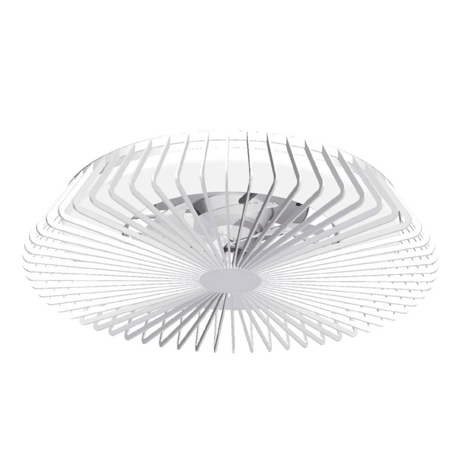 Mantra Iluminación Himalaya ceiling fan Led, app, remote, white - Living / Dining Room - dimmable - Modern