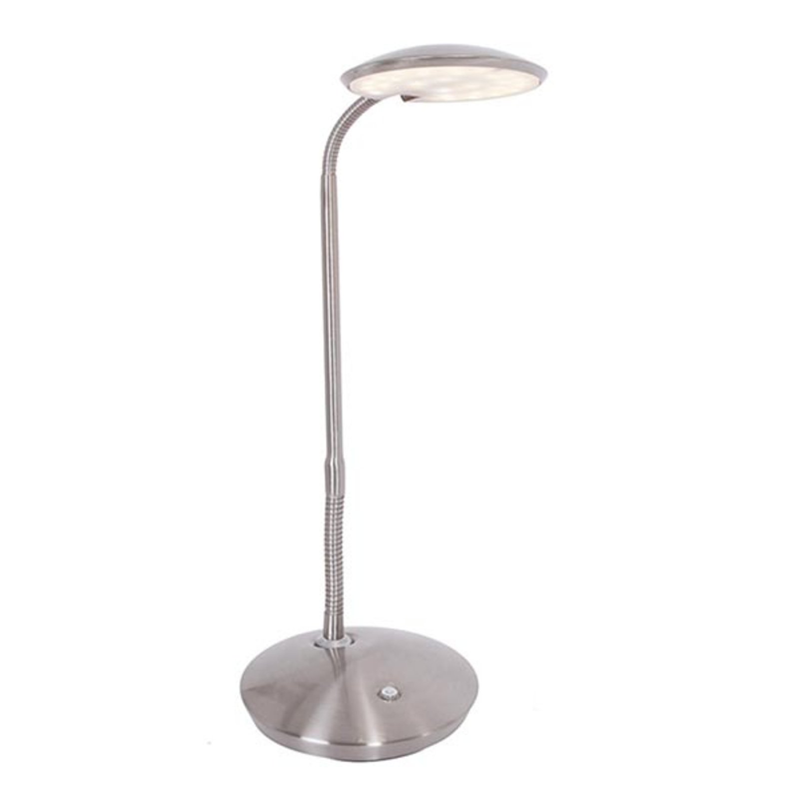 Zenith – lampa stołowa LED ze ściemniaczem,stalowa