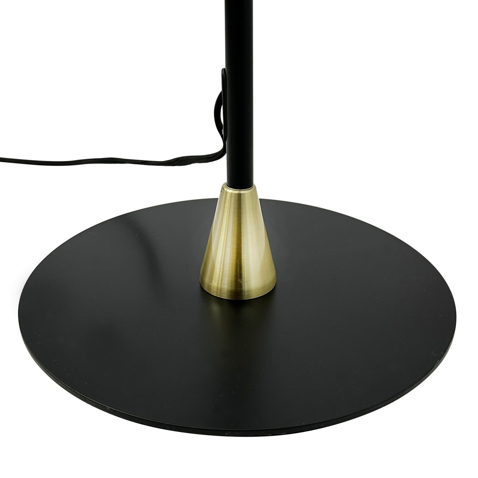 Dyberg Larsen Stojna svetilka Lilje, črna, višina 135 cm, 2-delna.