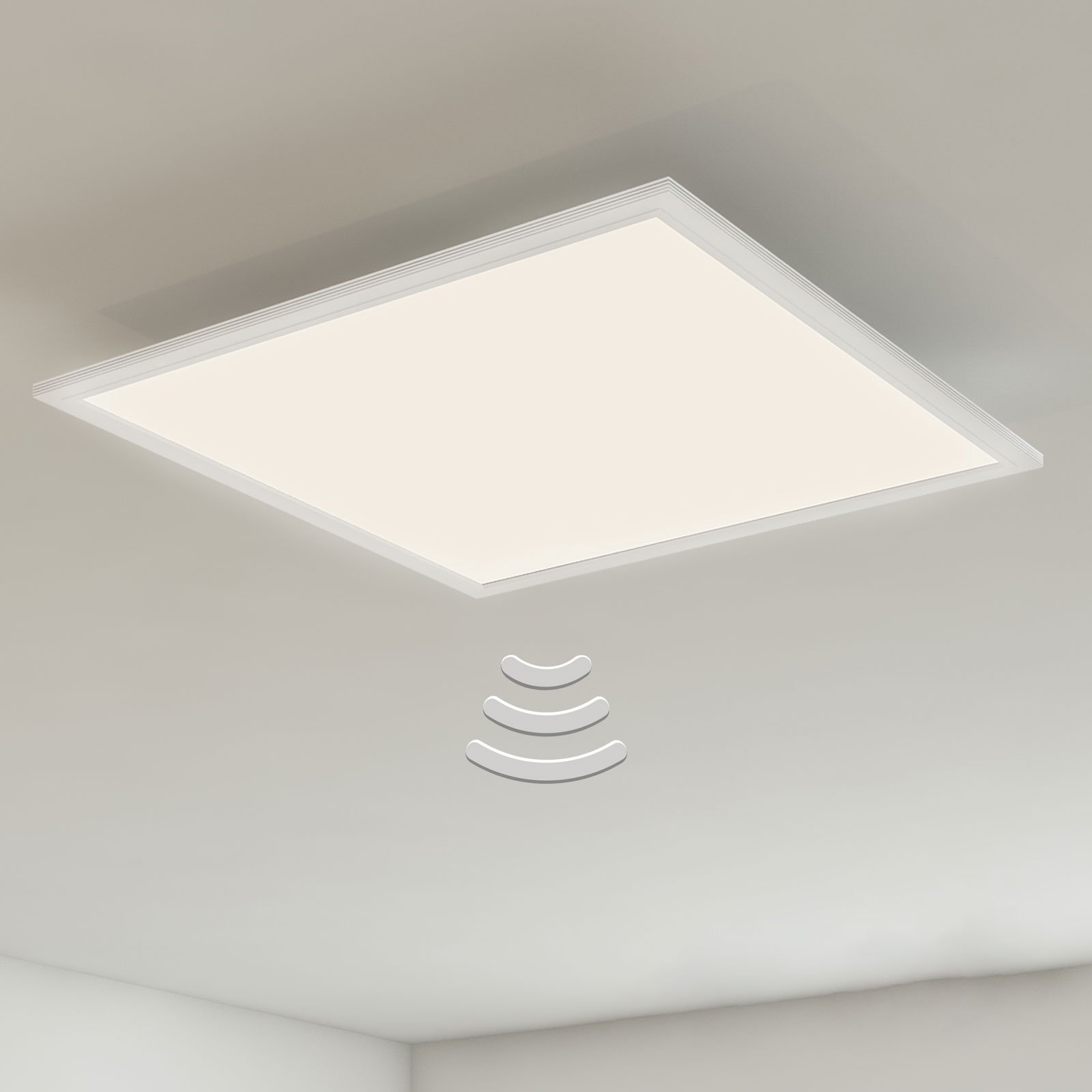 7188-016 LED ceiling lamp, sensor 59.5 x 59.5 cm
