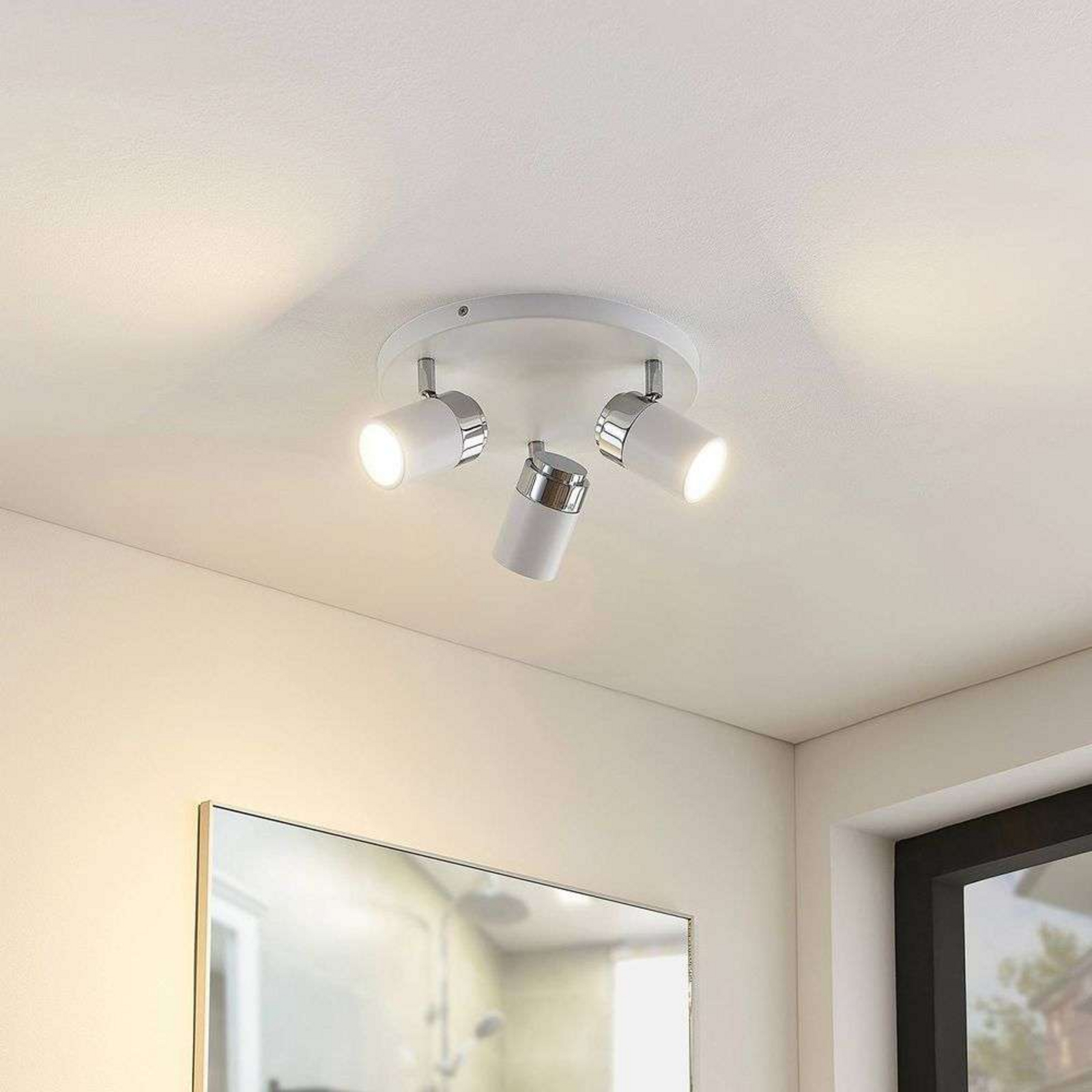 Kardo 3 Plafond White/Chrome - Lindby