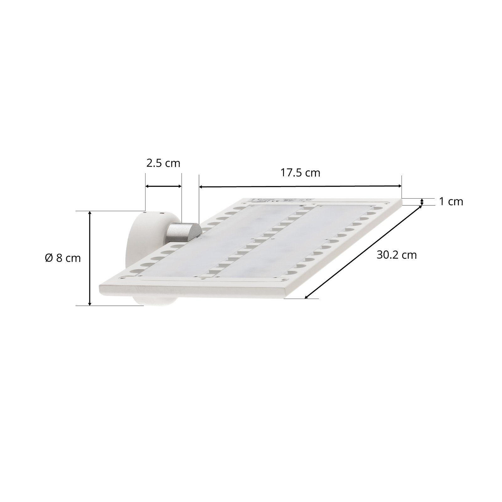 ICONE GiuUp LED wallwasher 40W, hvid