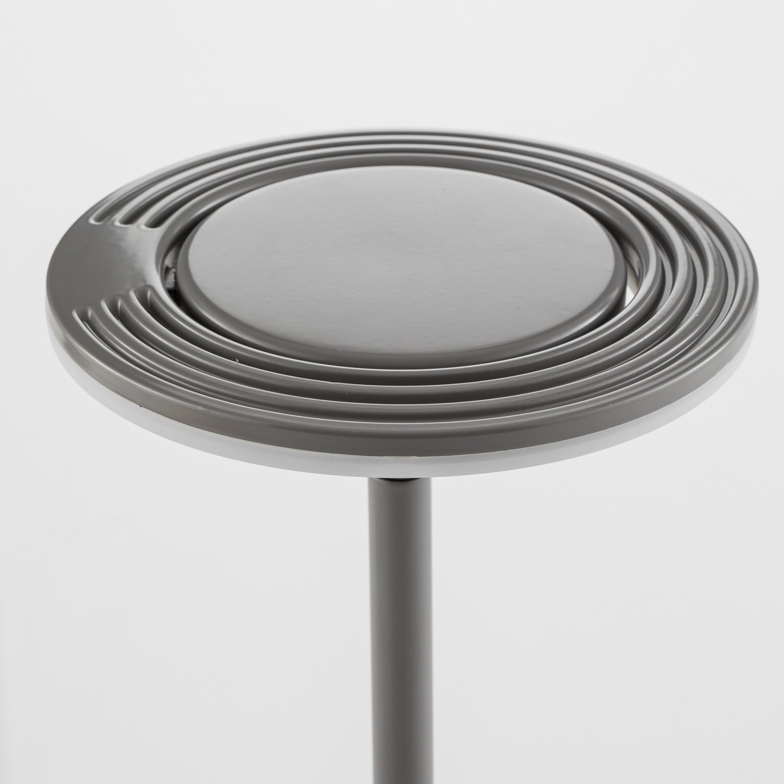 Candeeiro de mesa LED Filigree, cinzento claro rotativo/giratório