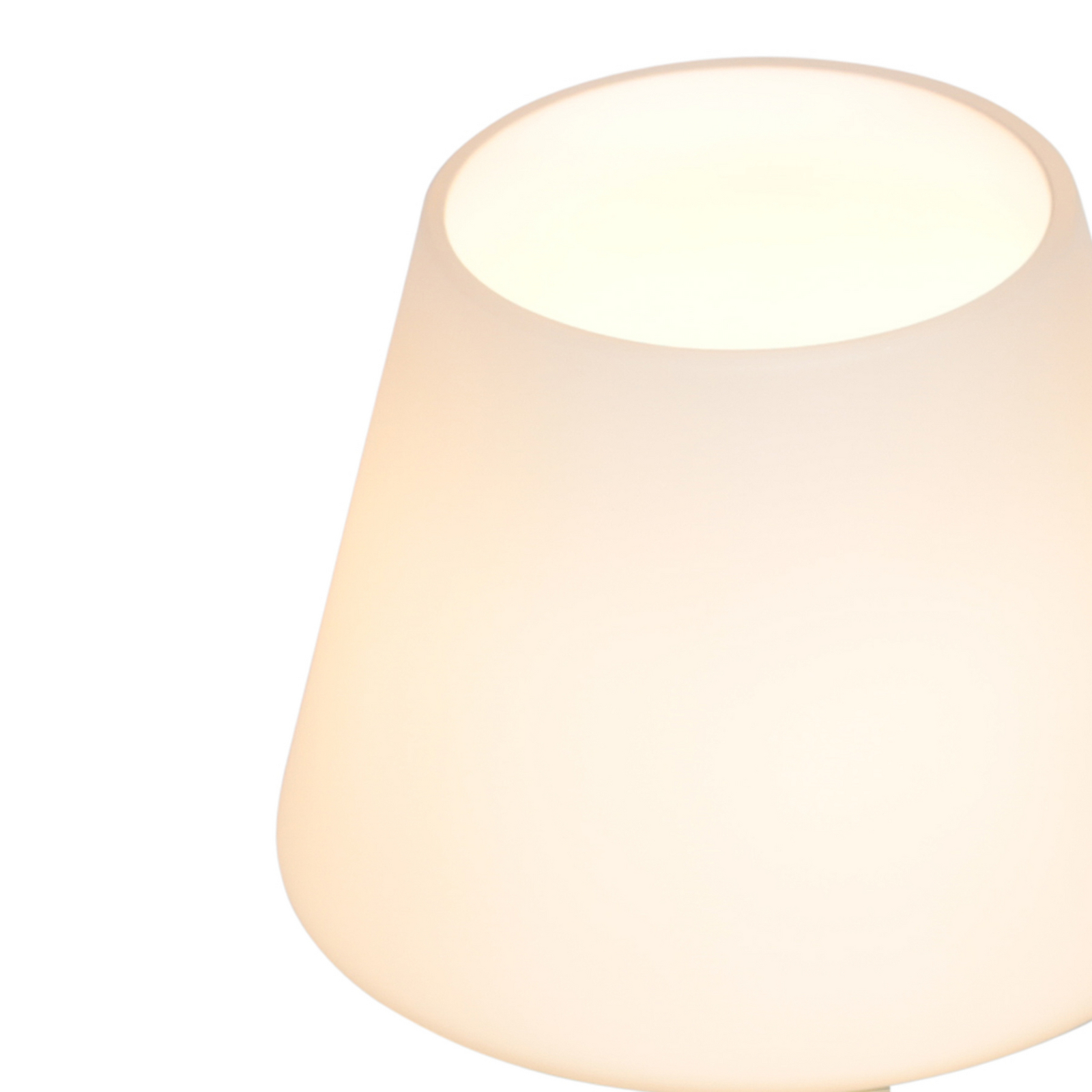 Galda lampa „Ancilla“, krēmkrāsā, augstums 33 cm, metāls, stikls, E14