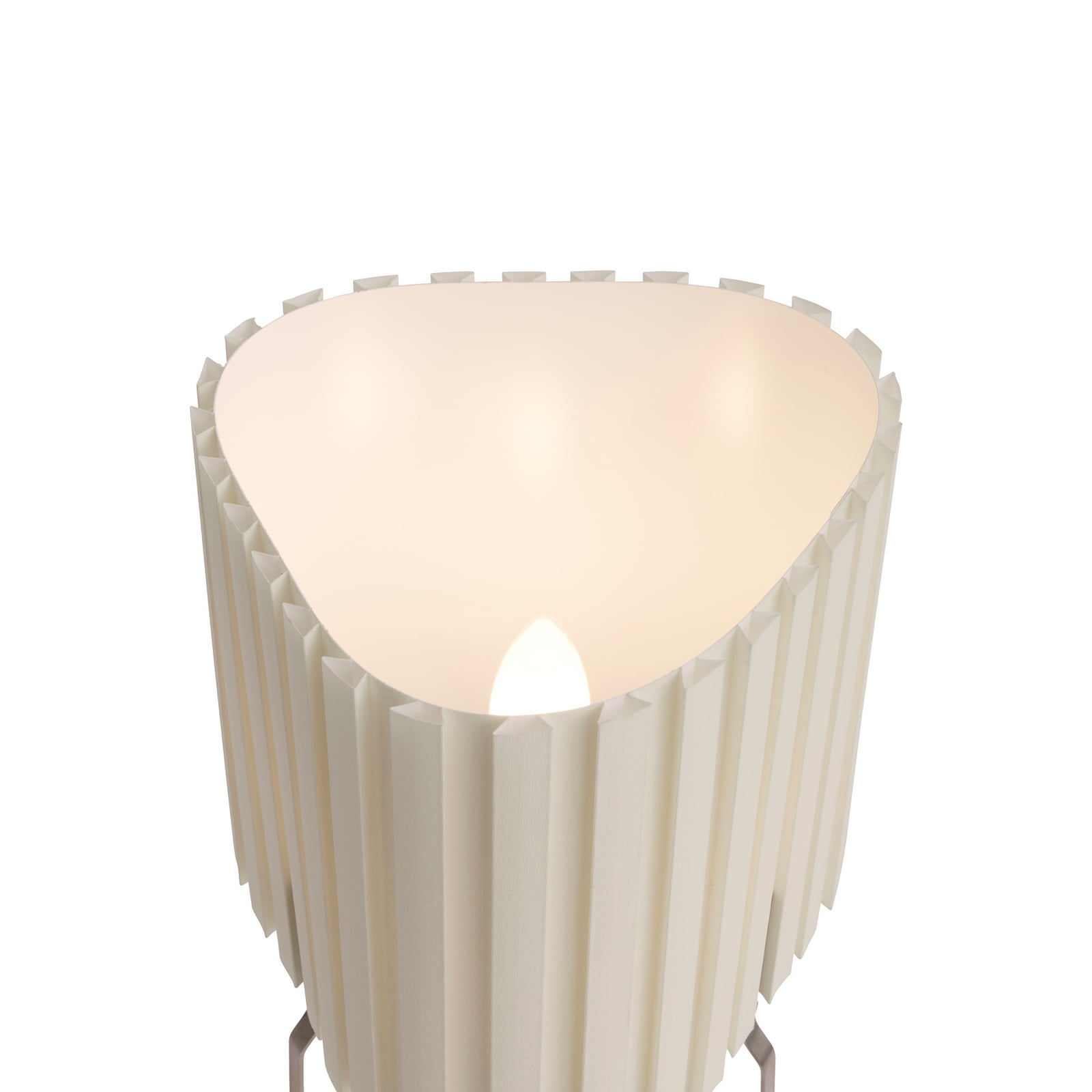Canelé bordlampe, hvit, høyde 37 cm, E14, tekstil – HAY Canelé bordlampe, hvit, høyde 37 cm, E14, tekstil – HAY