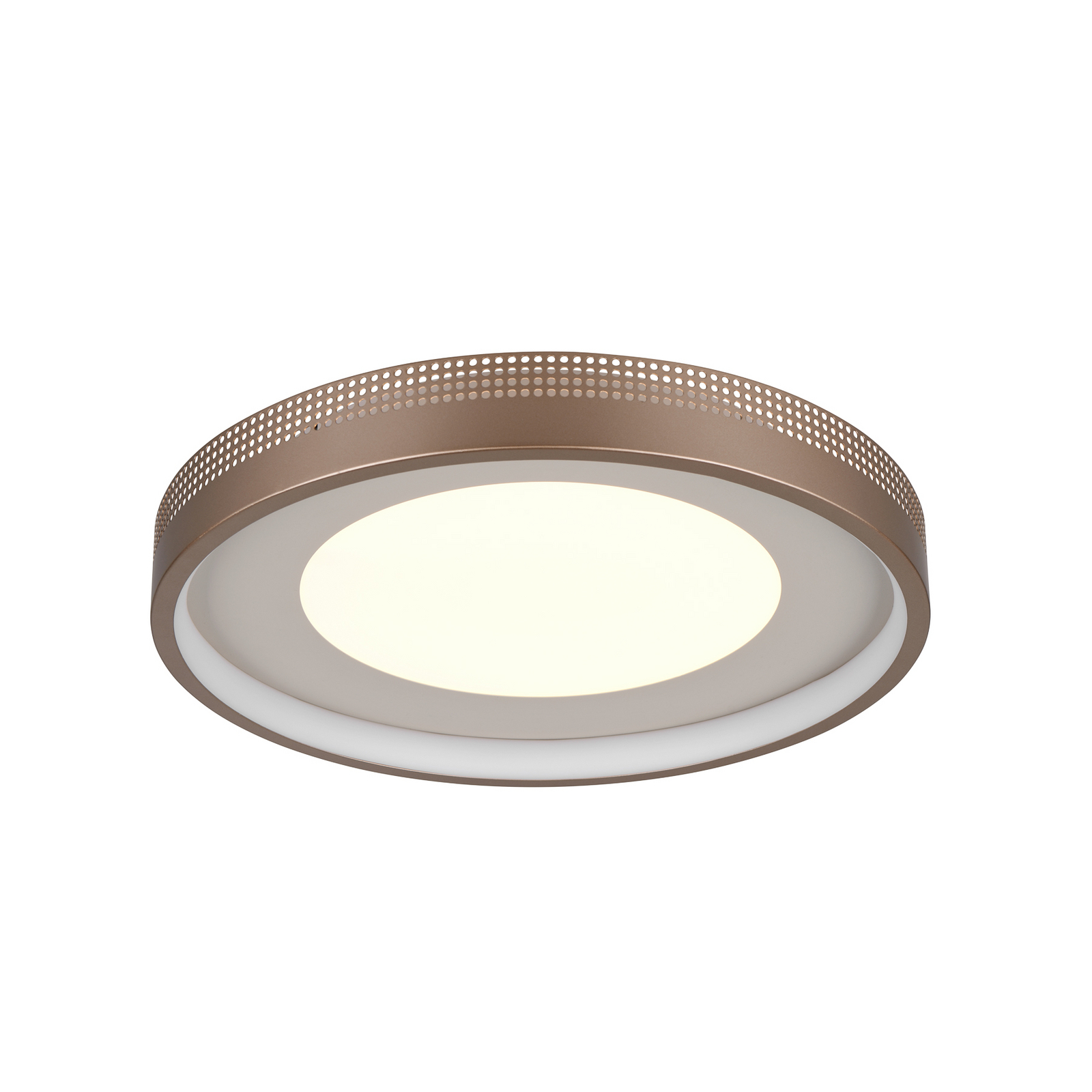 LED-taklampa Solea, brun, Ø 40 cm, plast LED-taklampa Solea, brun, Ø 40 cm, plast