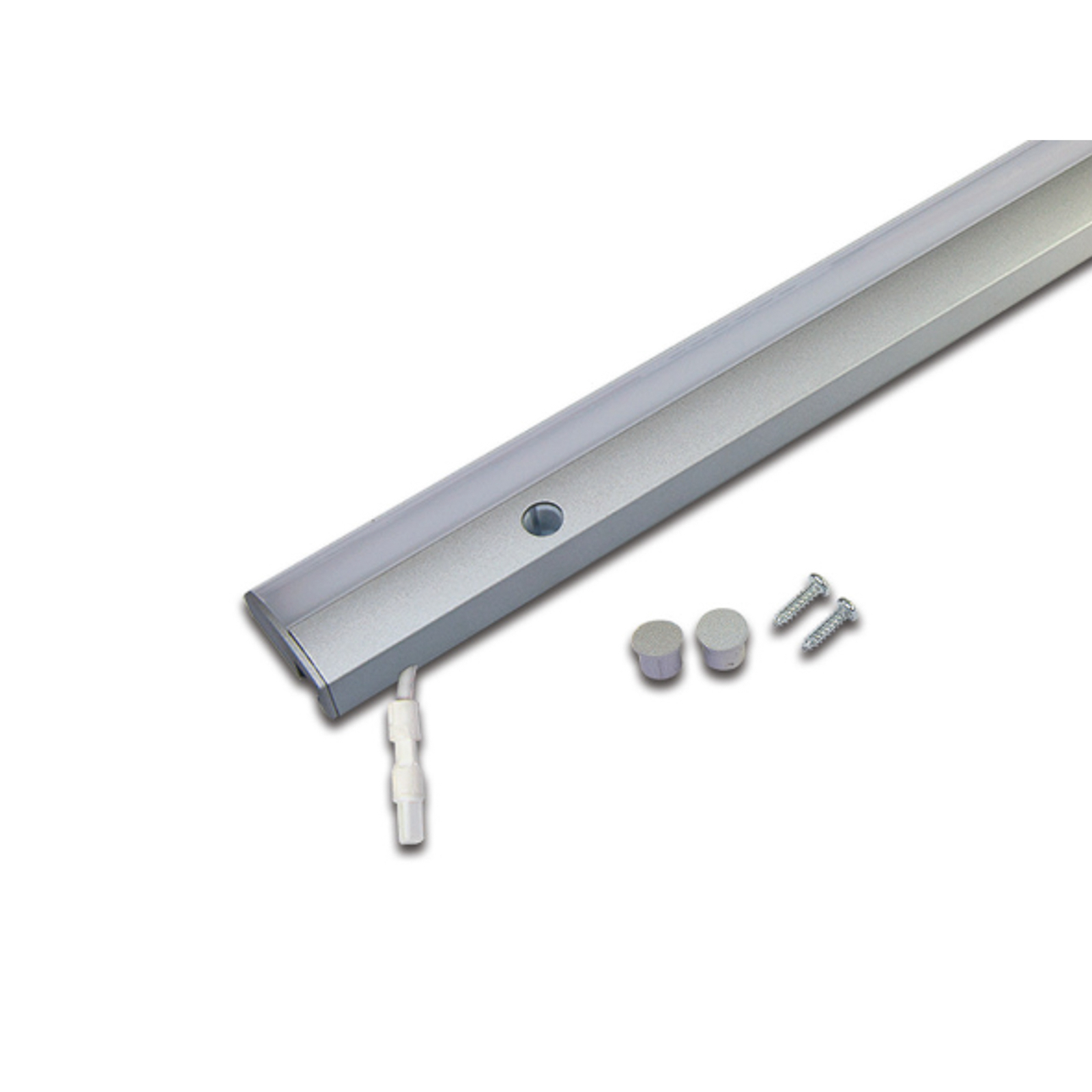 Lampă încastrată cu LED ModuLite F, aluminiu, 60 cm, 4.000 K, aluminiu