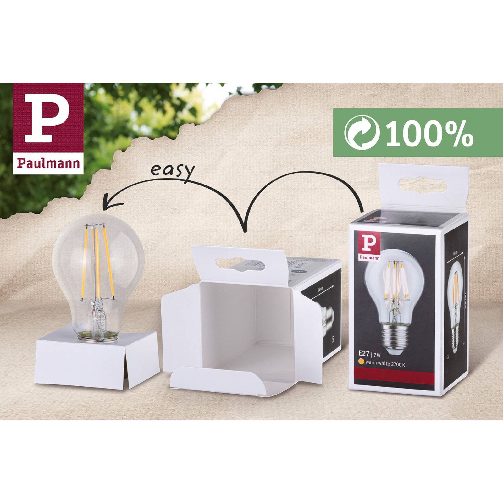 Paulmann żarówka LED B22d A60 9W 2 700 K opalowa