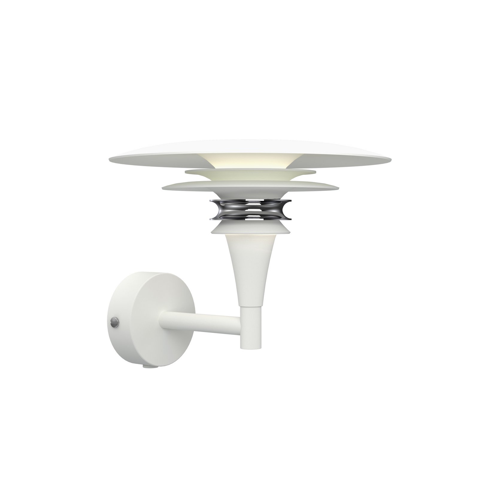 Diablo vegglampe, hvit/krom, Ø 20 cm metall, G9 - Belid Diablo vegglampe, hvit/krom, Ø 20 cm metall, G9 - Belid