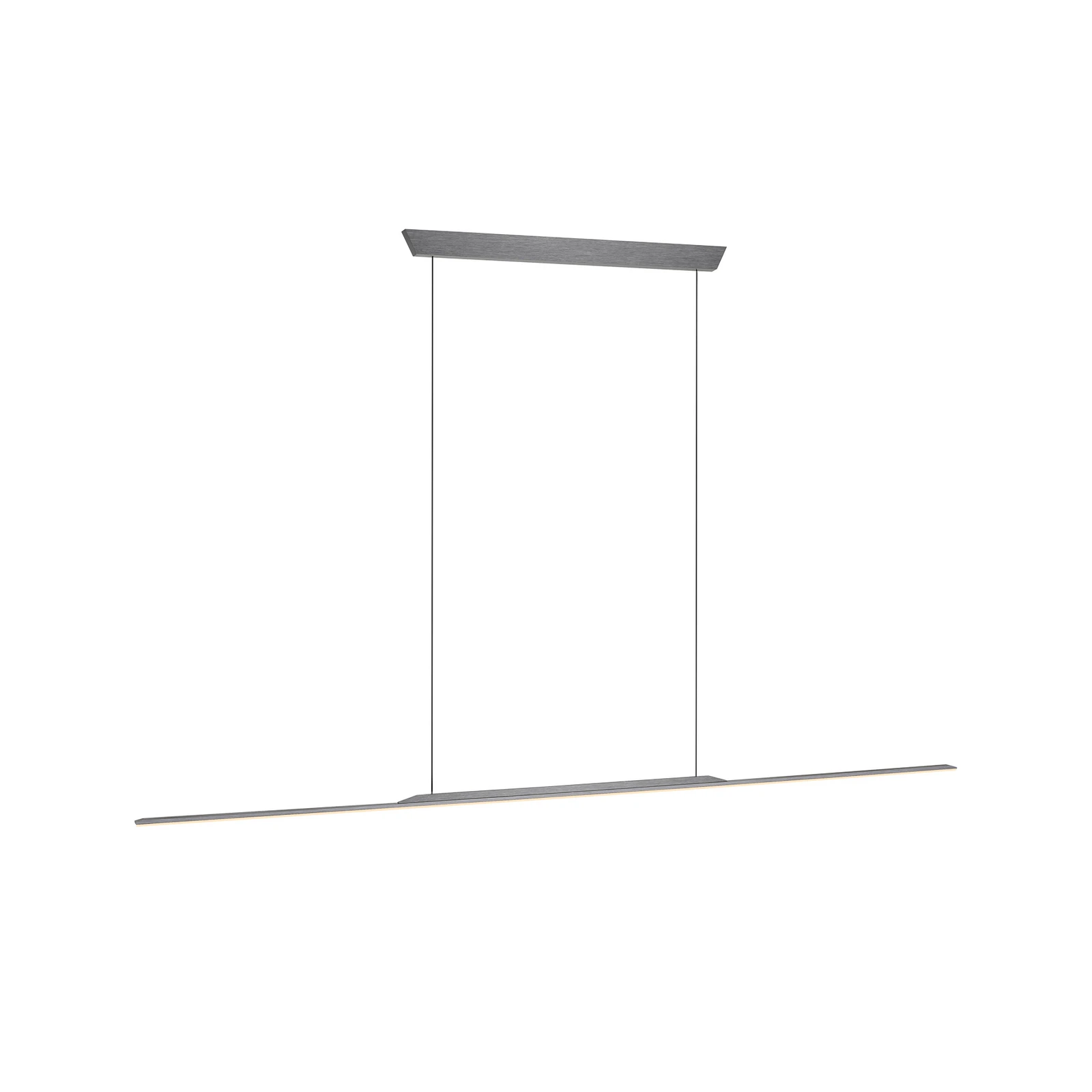LED-hänglampa PURE Surface, grå, 125 cm, aluminium, 3 000 K