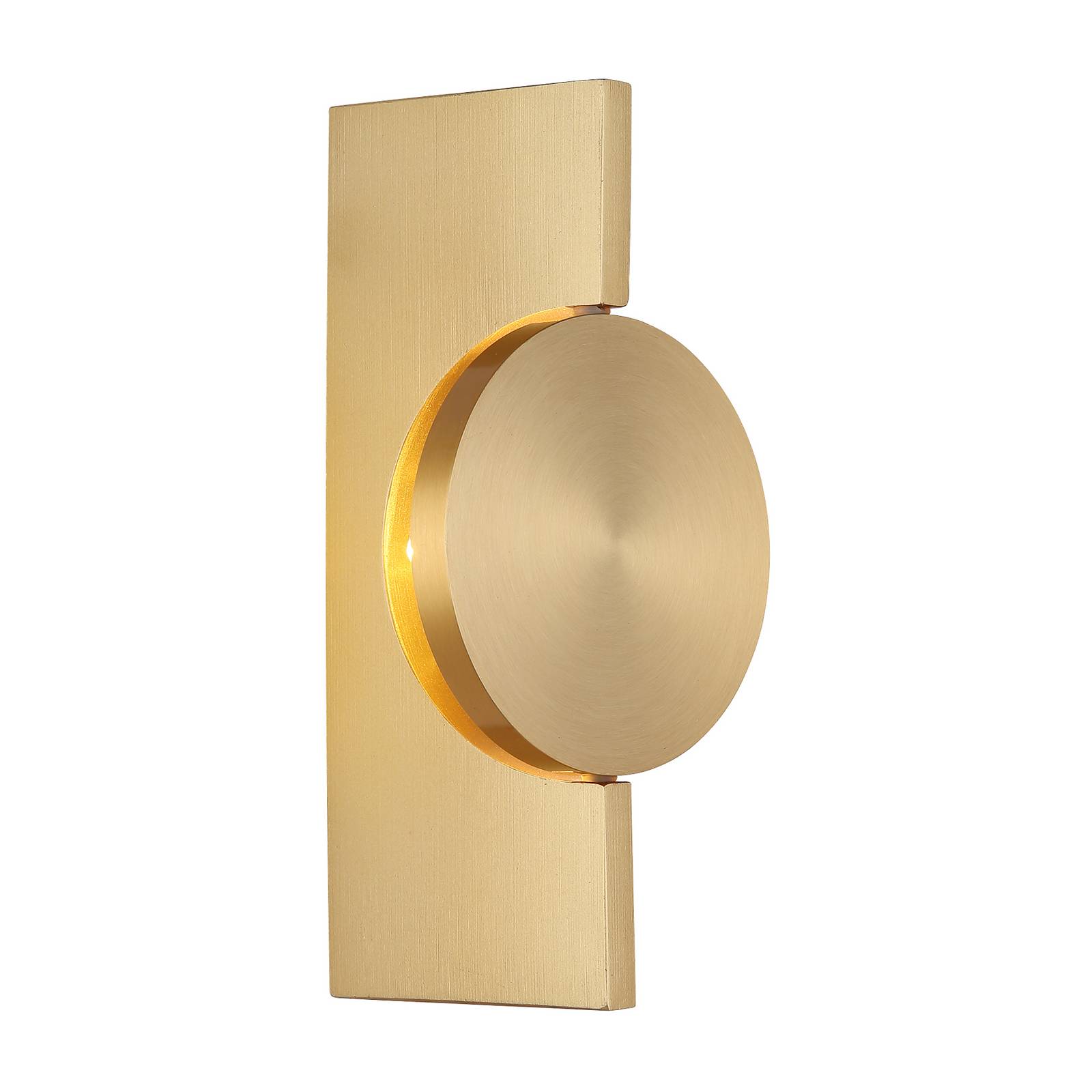 LED-Wandlampe Jasper, Höhe 20 cm, messing matt, Metall