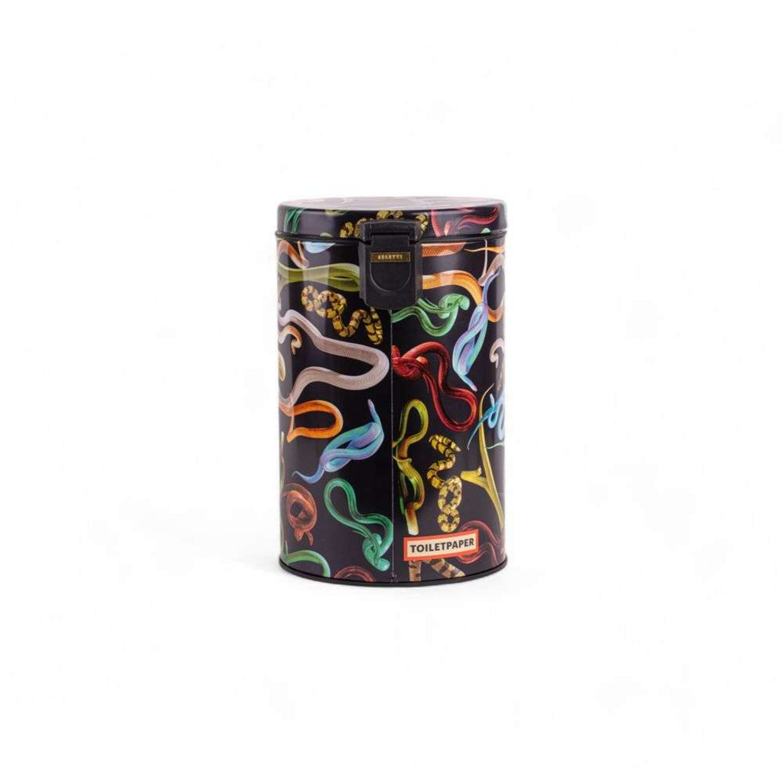 Snakes Toiletpaper Home Dustbin Ø25xH39,5 Negru/Multicolor - Seletti