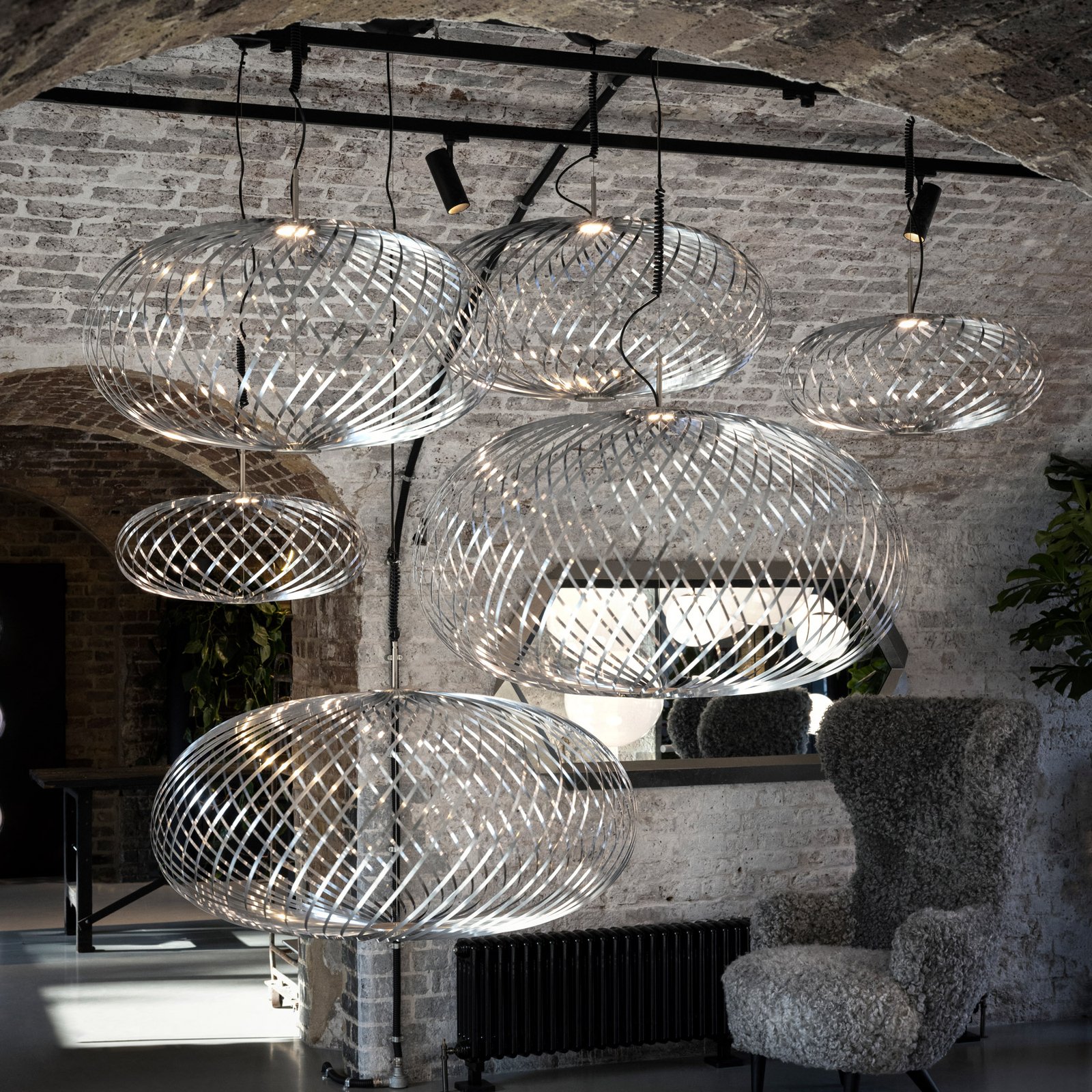 Tom Dixon Spring Medium suspension Ø 79 cm chrome