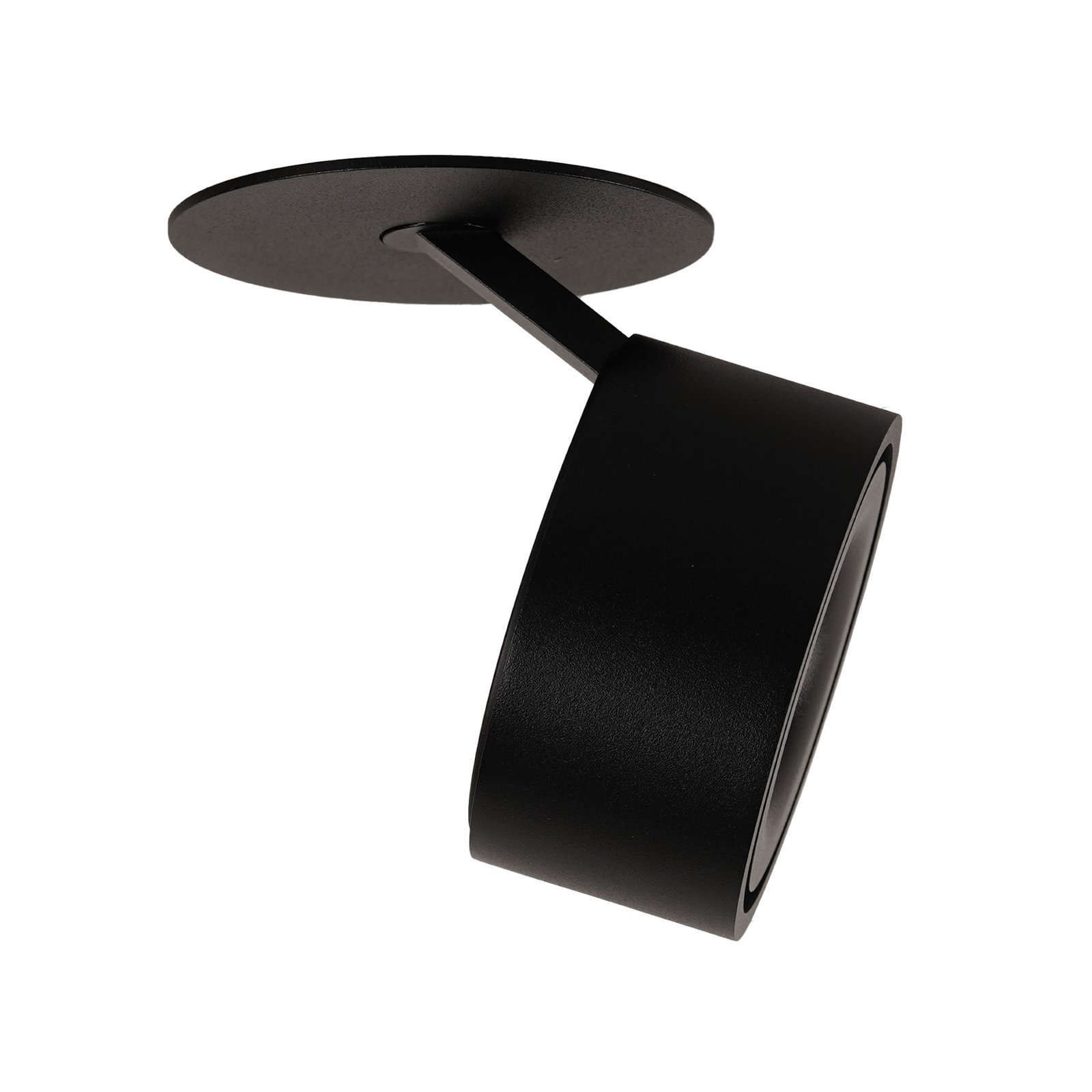 Braccio LED-Einbaulampe, schwarz, Metall, Ø 8,5cm - Antidark