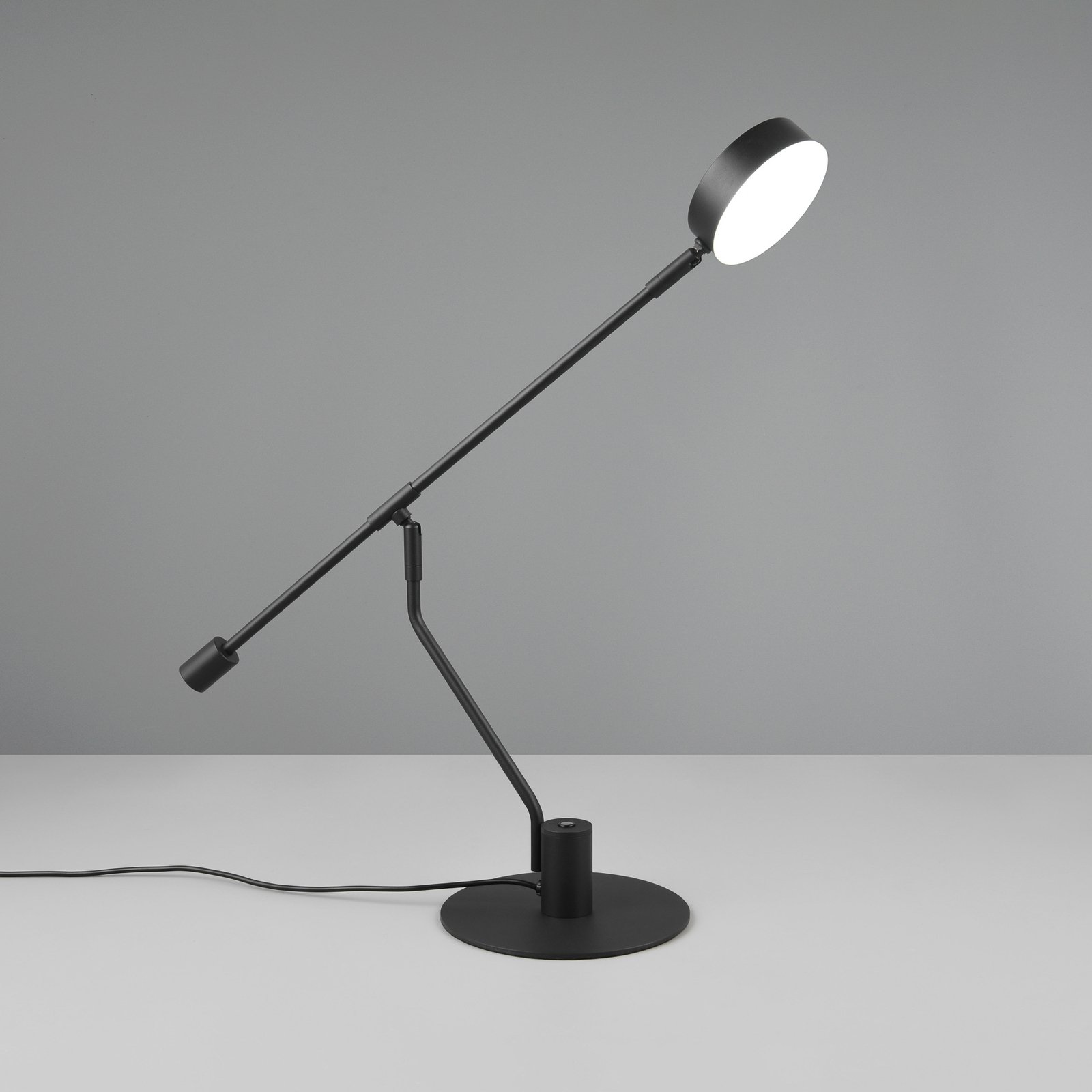 Manduro LED desk lamp, black, metal, CCT dimmable