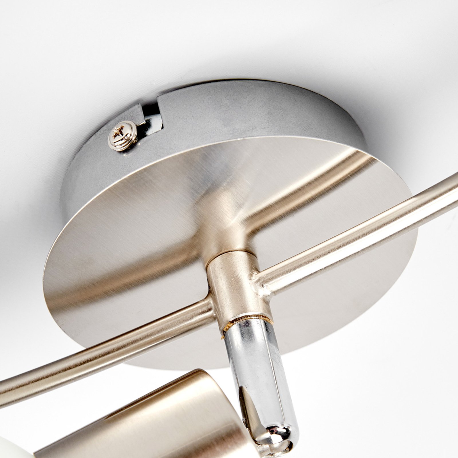 Elaina 3 Ceiling Lamp Matt Nickel - Lindby
