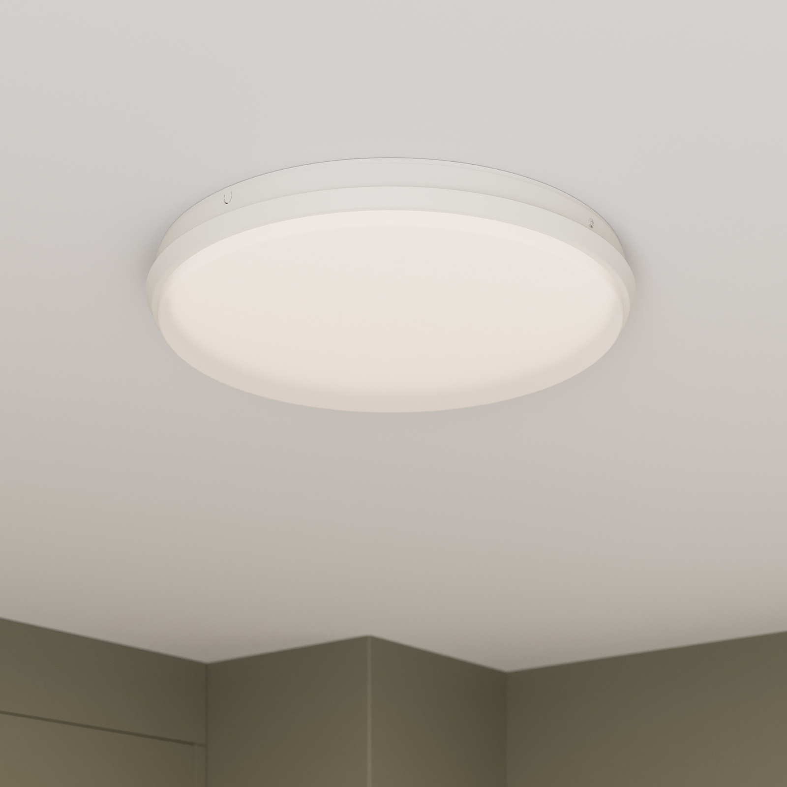Arcchio Brady plafón LED, blanco, redondo, 40 cm