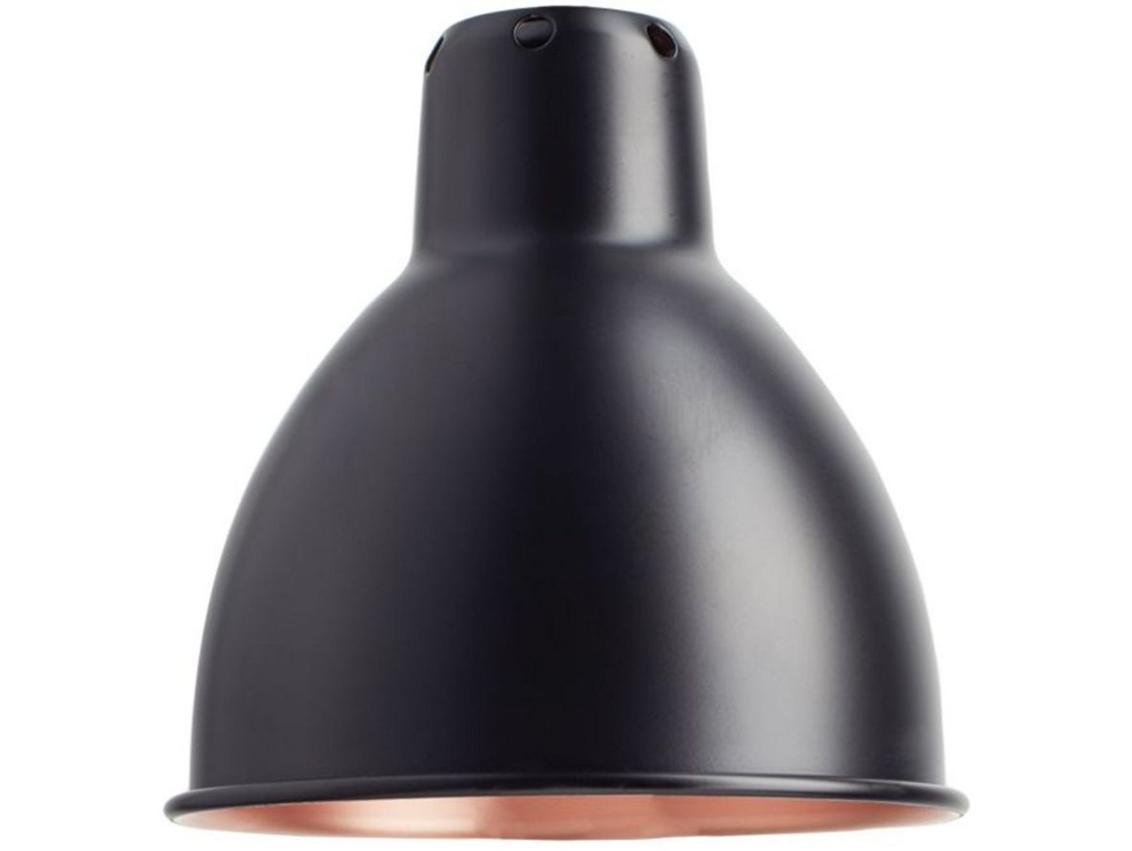 Pantalla Large Round Ø170 Black/Copper - Lampe Gras