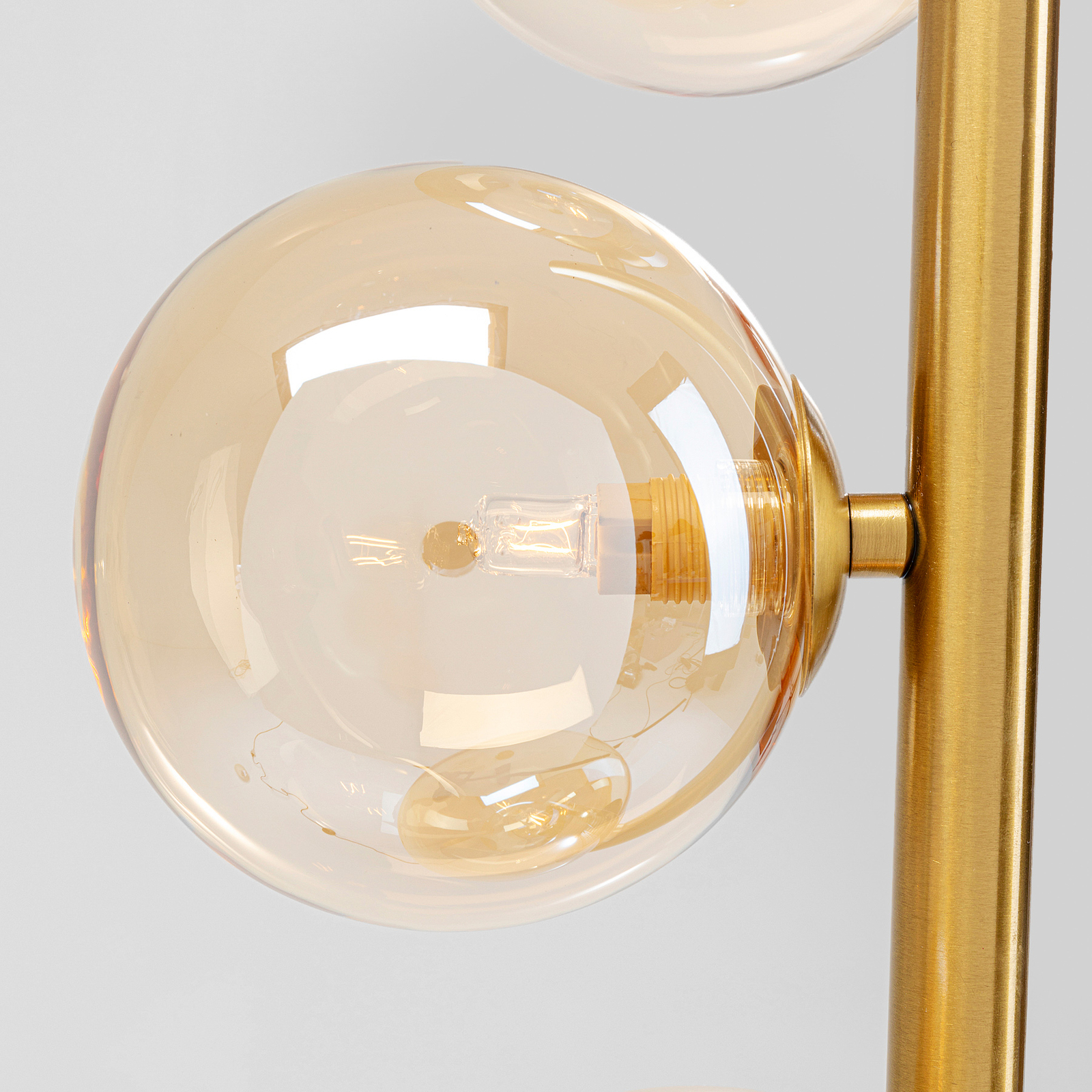 KARE Scala Balls floor lamp, 6-bulb, gold