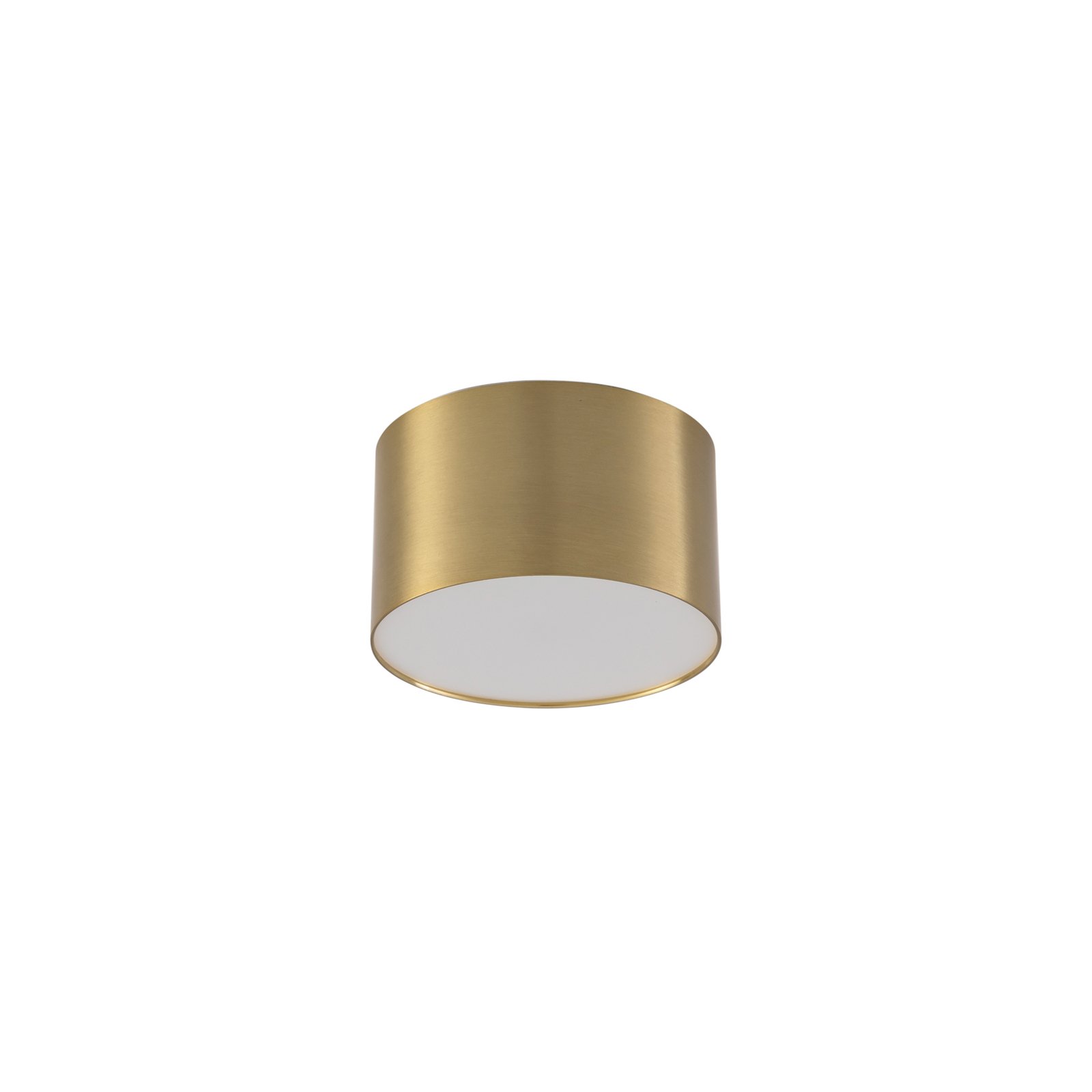 Lindby LED-strålkastare Nivoria, 11 x 6,5 cm, guld