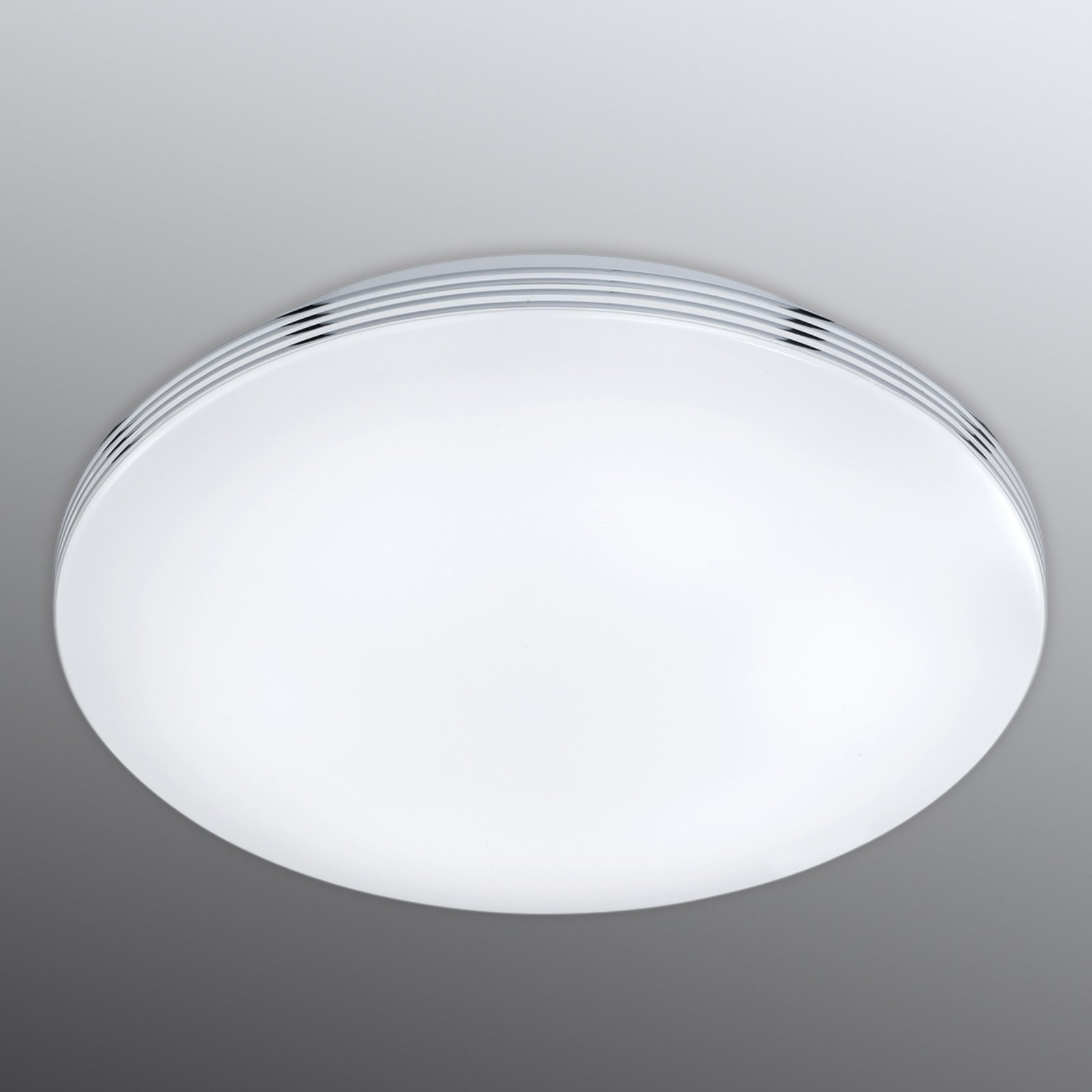 Trio Lighting Dimmable Apart LED bathroom ceiling light, for Bathroom, acrylic, metal, 24 W, energy efficiency: A+