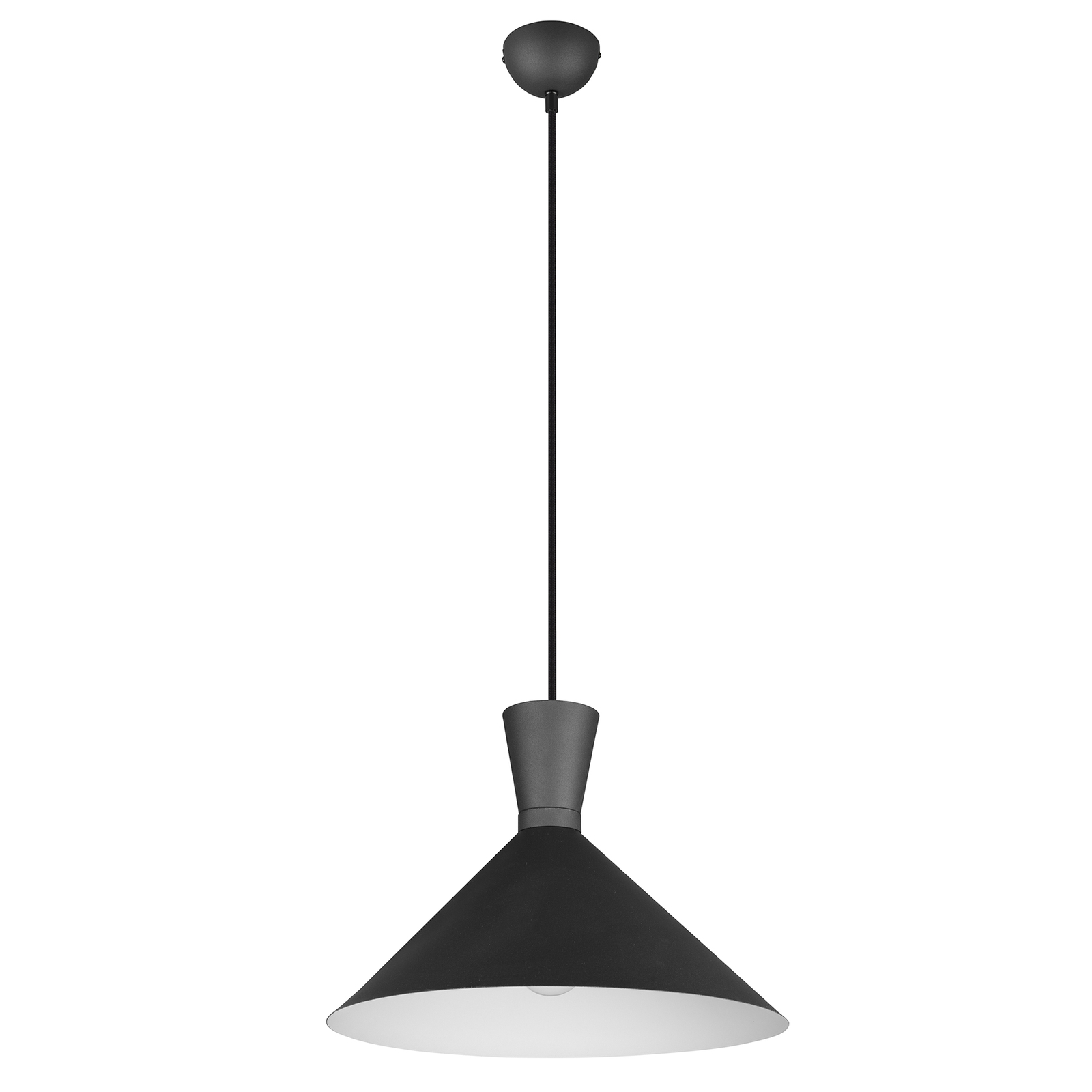 Enzo pendant light, one-bulb, Ø 35 cm, black