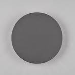 Belly LED outdoor wall lamp grey indirect Ø 25 cm