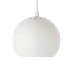 Lampada a sospensione FRANDSEN Ball, bianco opaco, Ø 18 cm