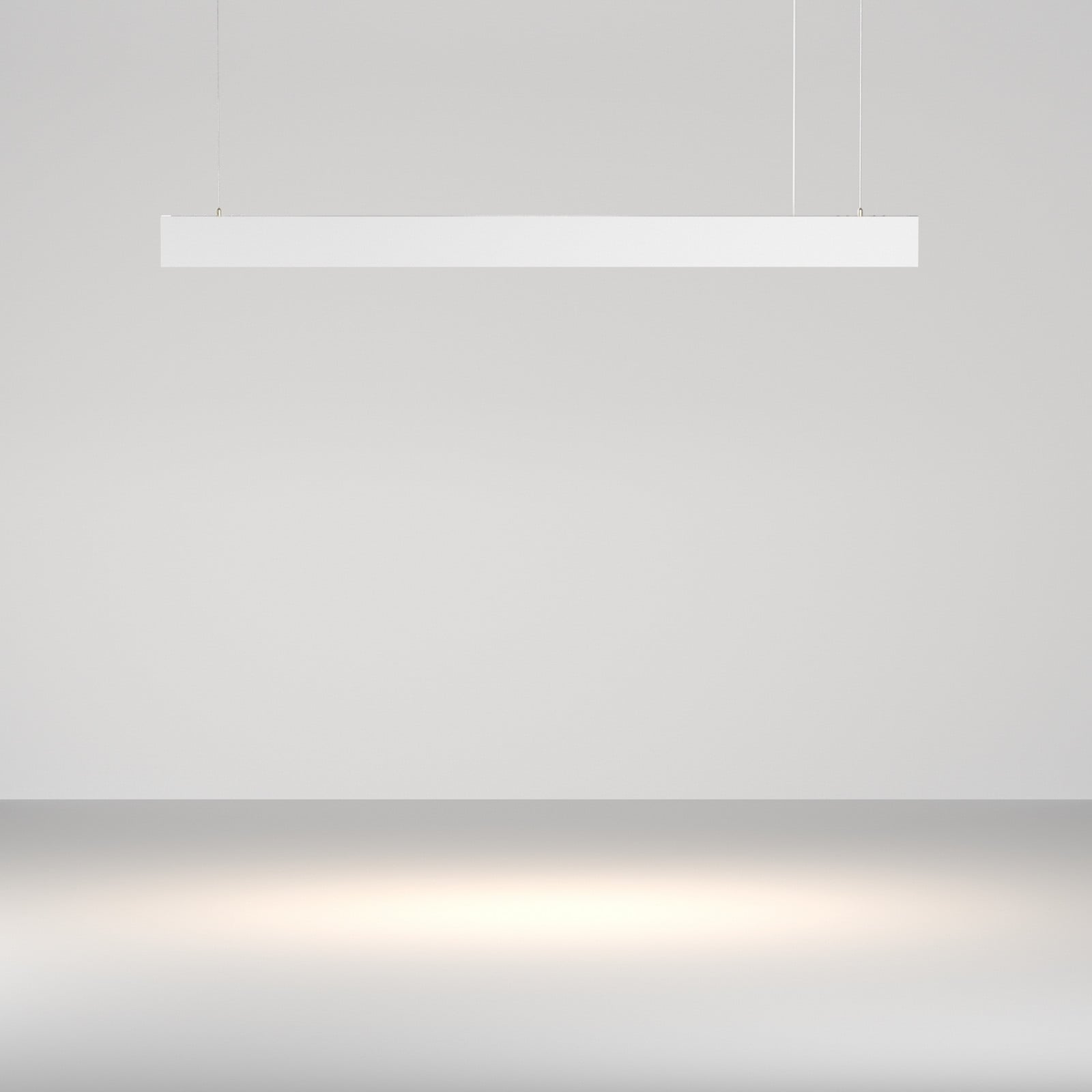 Lampă suspendată LED Maytoni Basis albă CCT lungime 1125 cm - Camera de zi / sufragerie - Modern - Aluminiu