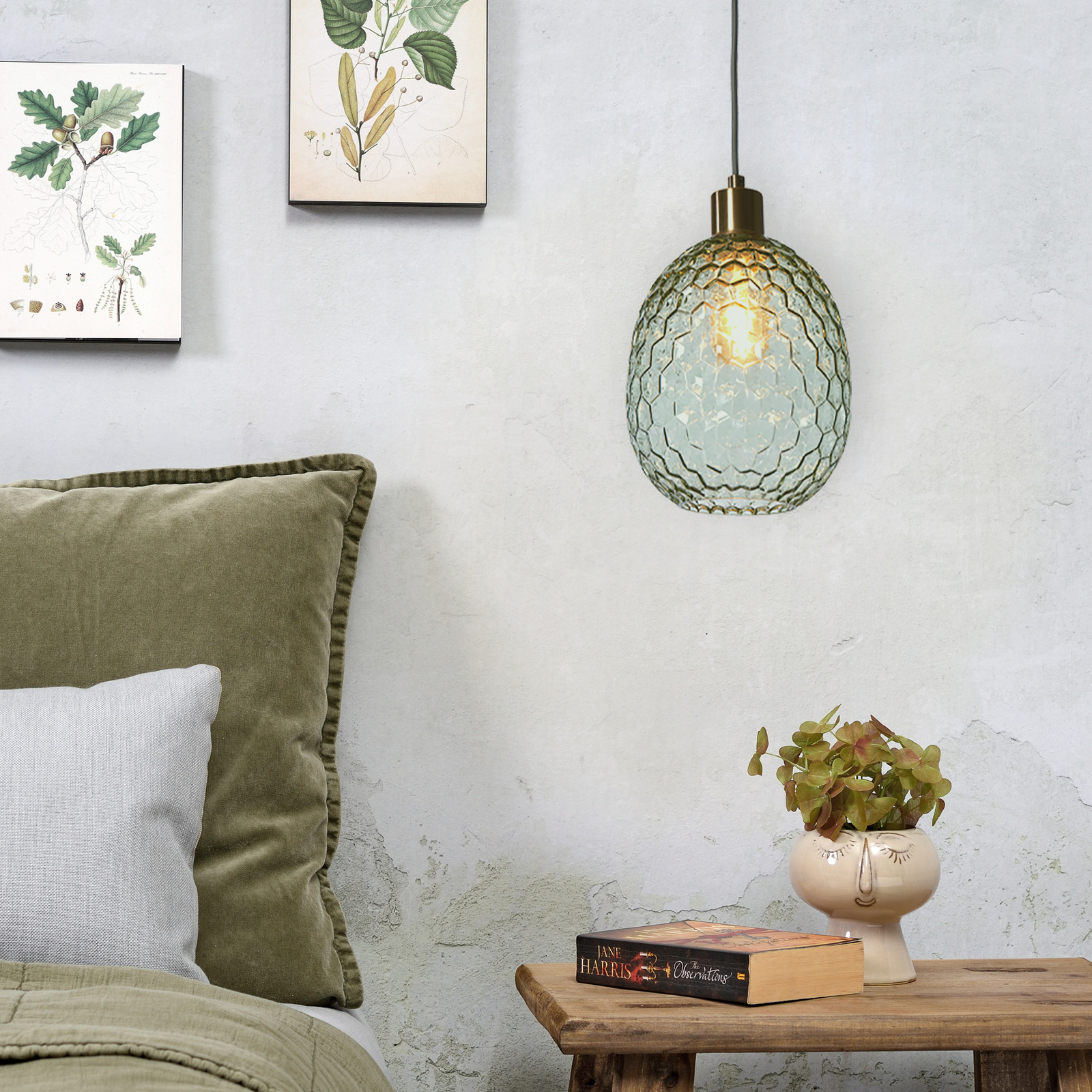 It's about RoMi Piekaramā lampa Venice, ovāla, zaļa, stikls, E27 It's about RoMi Piekaramā lampa Venice, ovāla, zaļa, stikls, E27