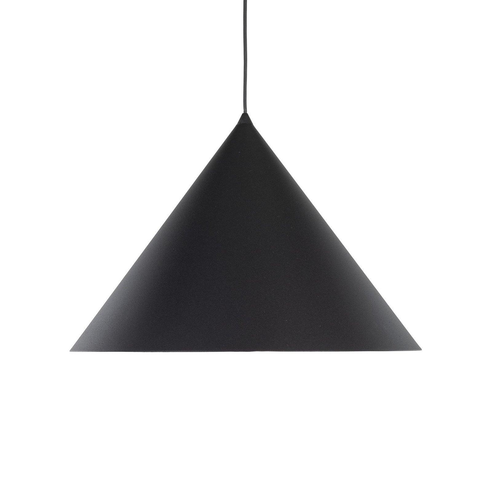 Cono pendant light, 1-bulb, Ø 50 cm, black, E27