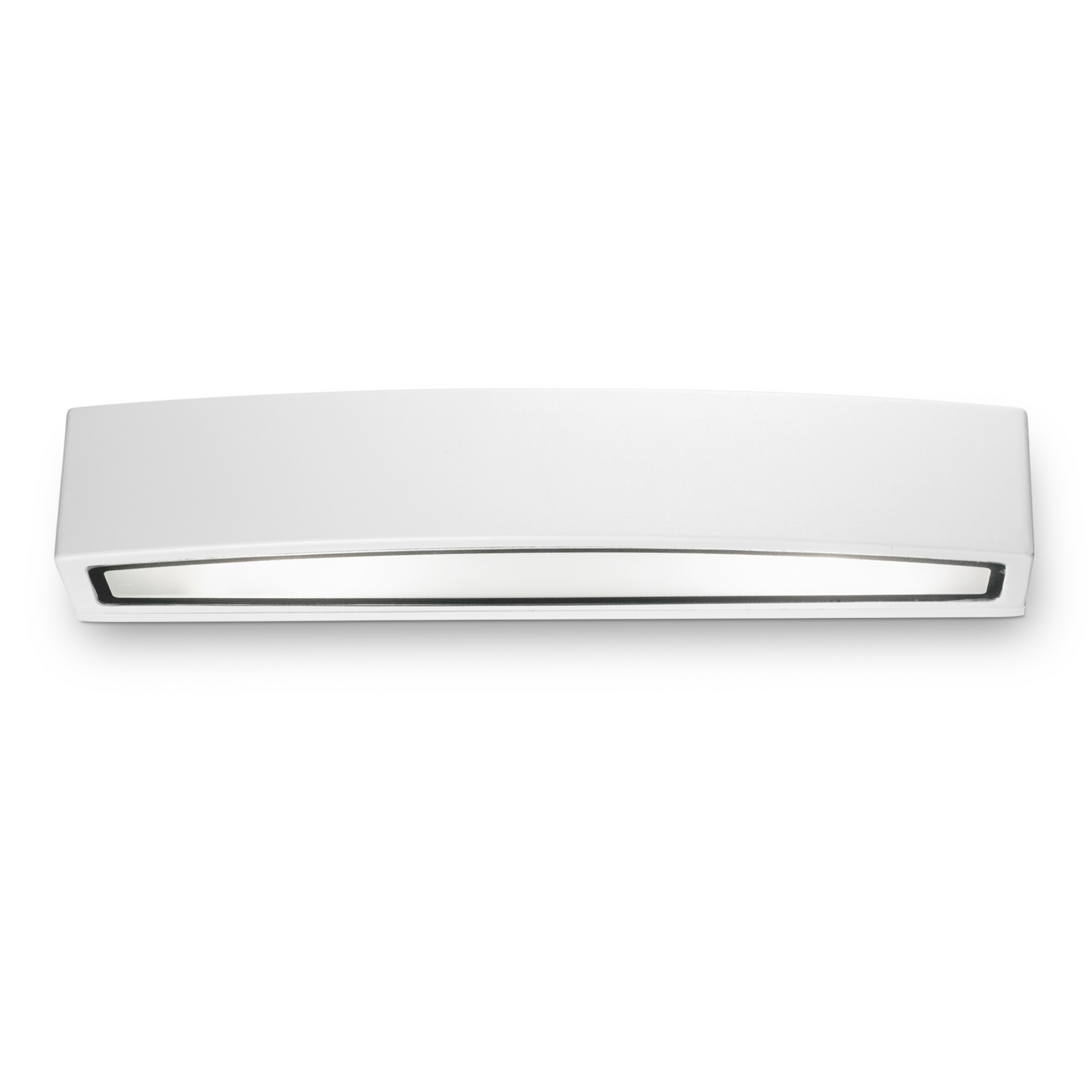 Candeeiro de parede exterior Ideal Lux Andromeda, branco, largura 45 cm, E27