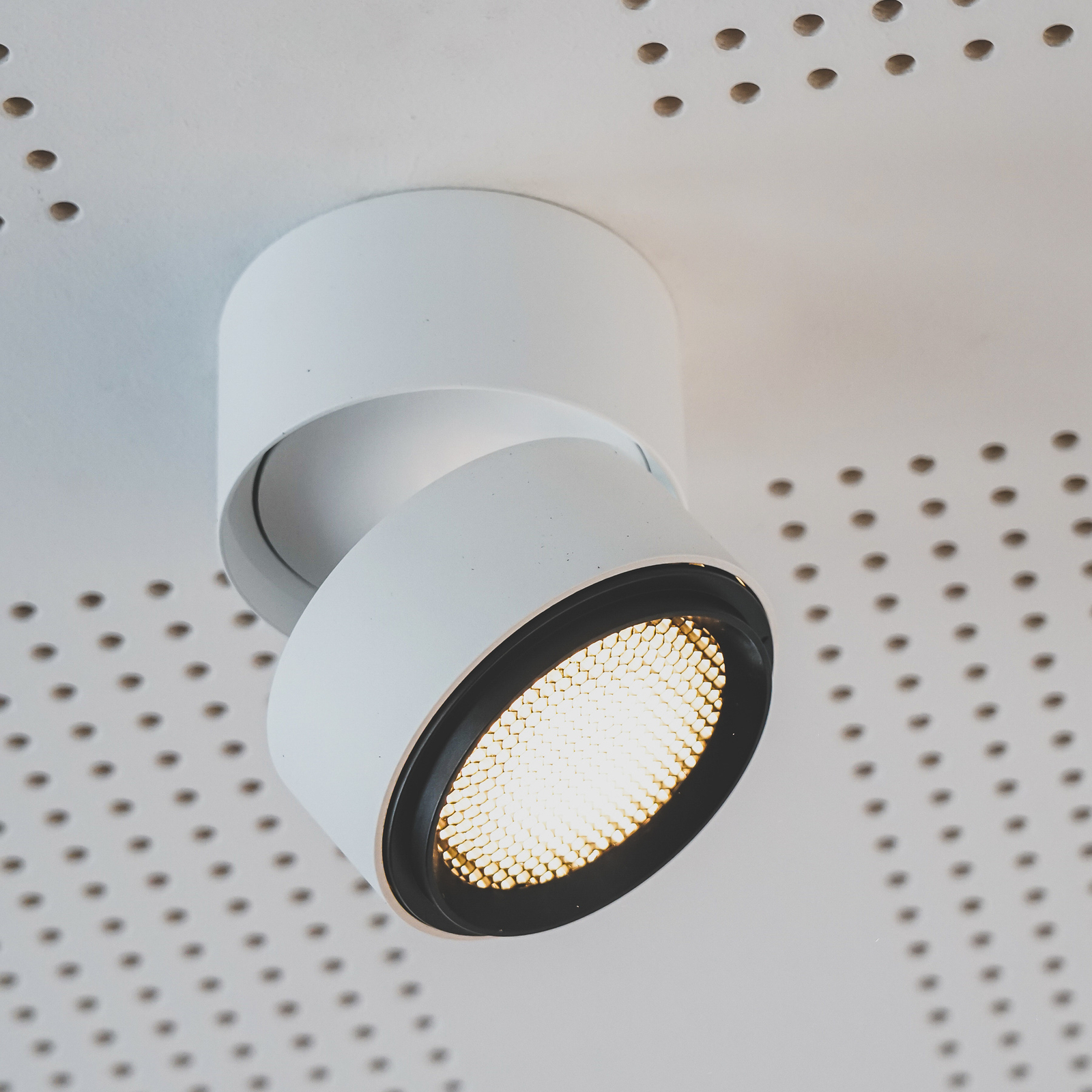 LOOM DESIGN Ray LED-Deckenspot Ø11,1cm 20W weiß