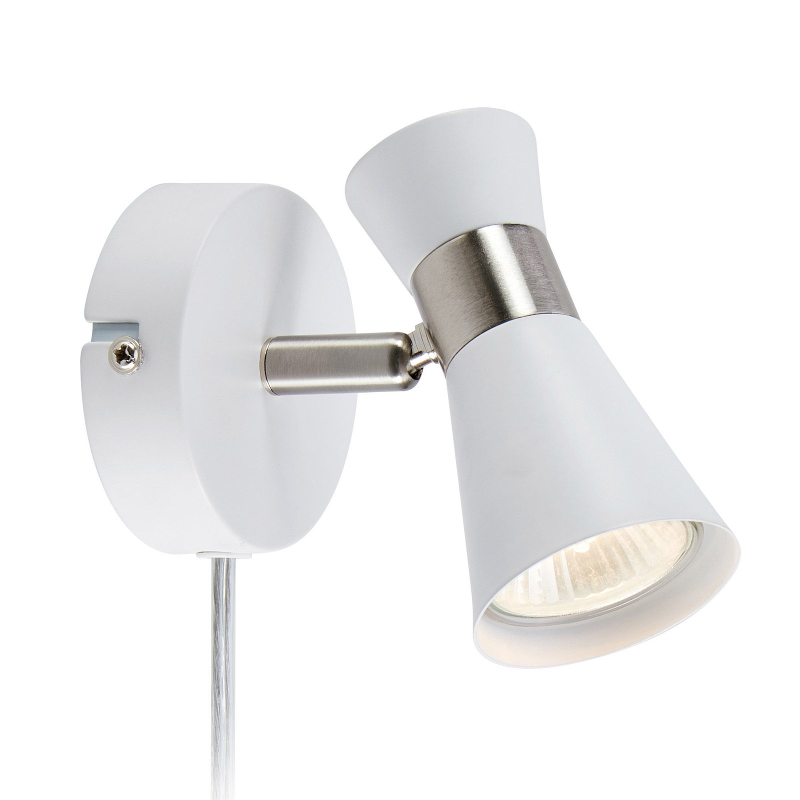 Folie Vägglampa Vit/Nickel - Markslöjd