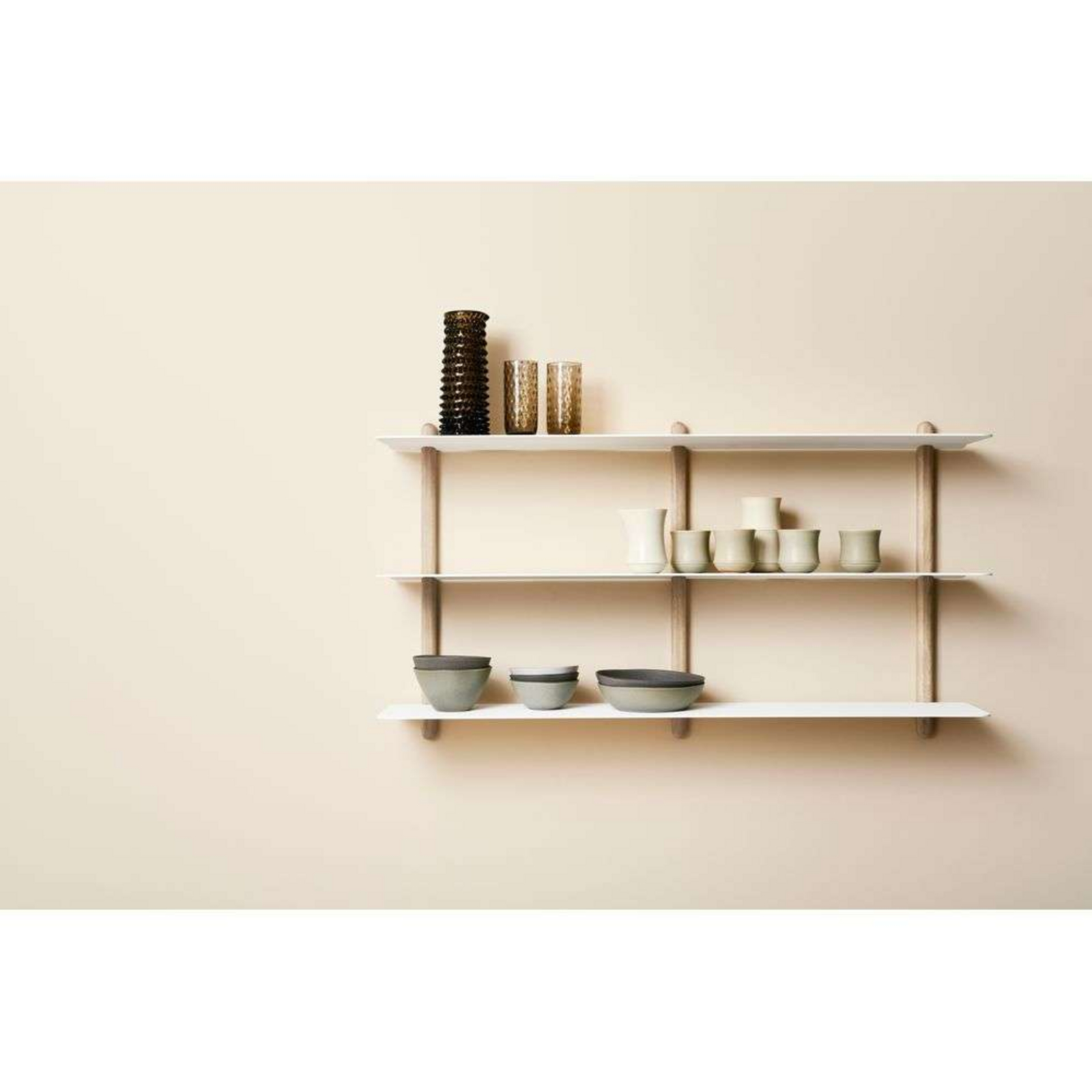 Nivo Shelf Large D Lumină Stejar/Alb - GEJST