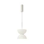 Maytoni Lampada LED a sospensione Kyoto, bianco, Ø 22 cm, vetro, metallo