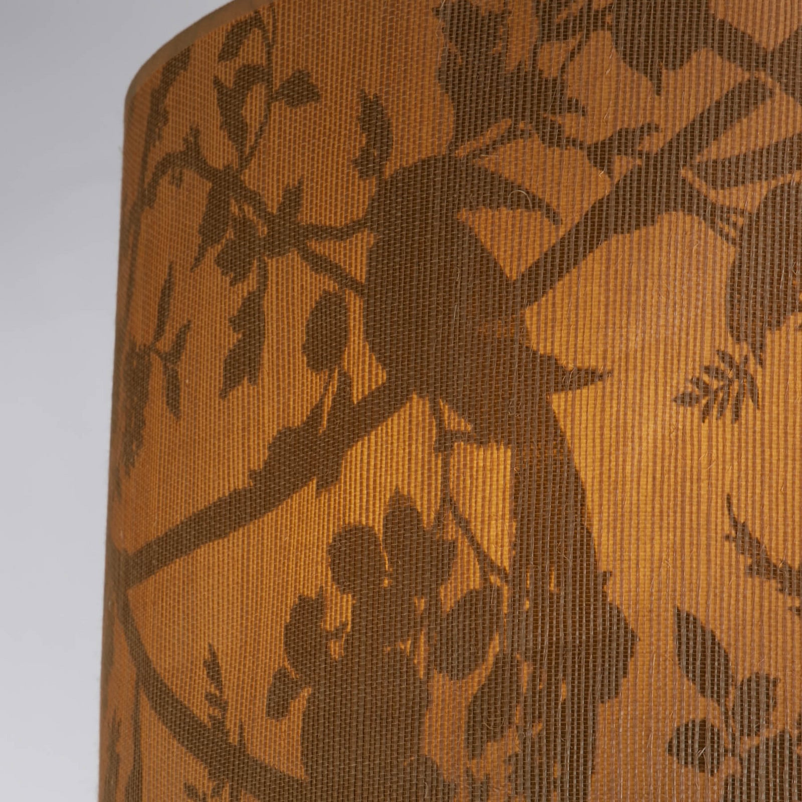 Searchlight Lampă suspendată Isla Ø 45 cm maro bej bambus oțel - Camera de zi / sufragerie - maro negru - Bamboo