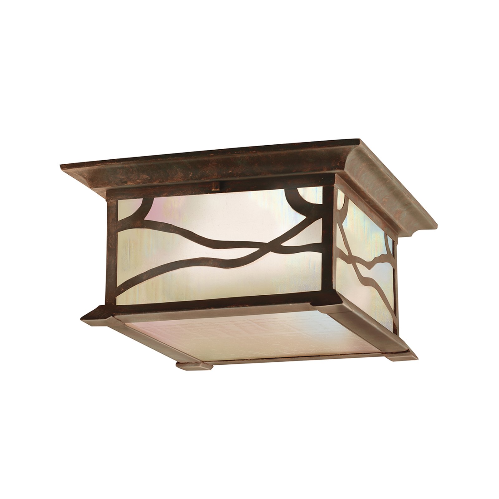 Morris outdoor ceiling light, copper