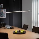 Metz LED висяща лампа с бутон, дължина 160 cm, алуминий