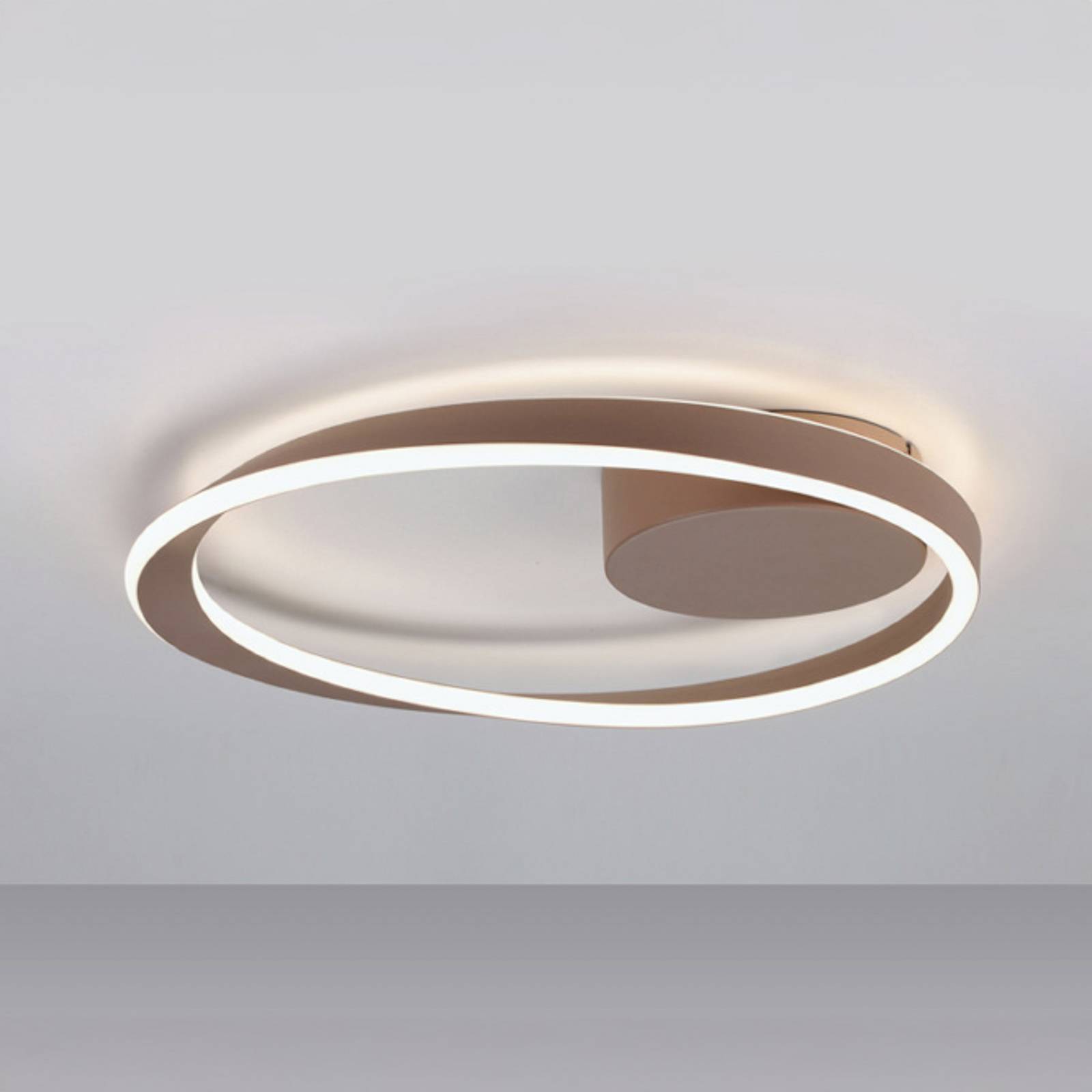 Lampa sufitowa LED EGLO CAMEROTA, kolor brązowy, Ø 41 cm, pilot